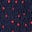 Navy/Poinsettia, Polka Dot