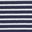 Navy/Ivory Stripe