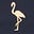 Navy, Flamingo Foil