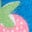 Marina Blue Strawberry Stamp