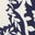 Bleu marine foncé, motif Bloomsbury mono