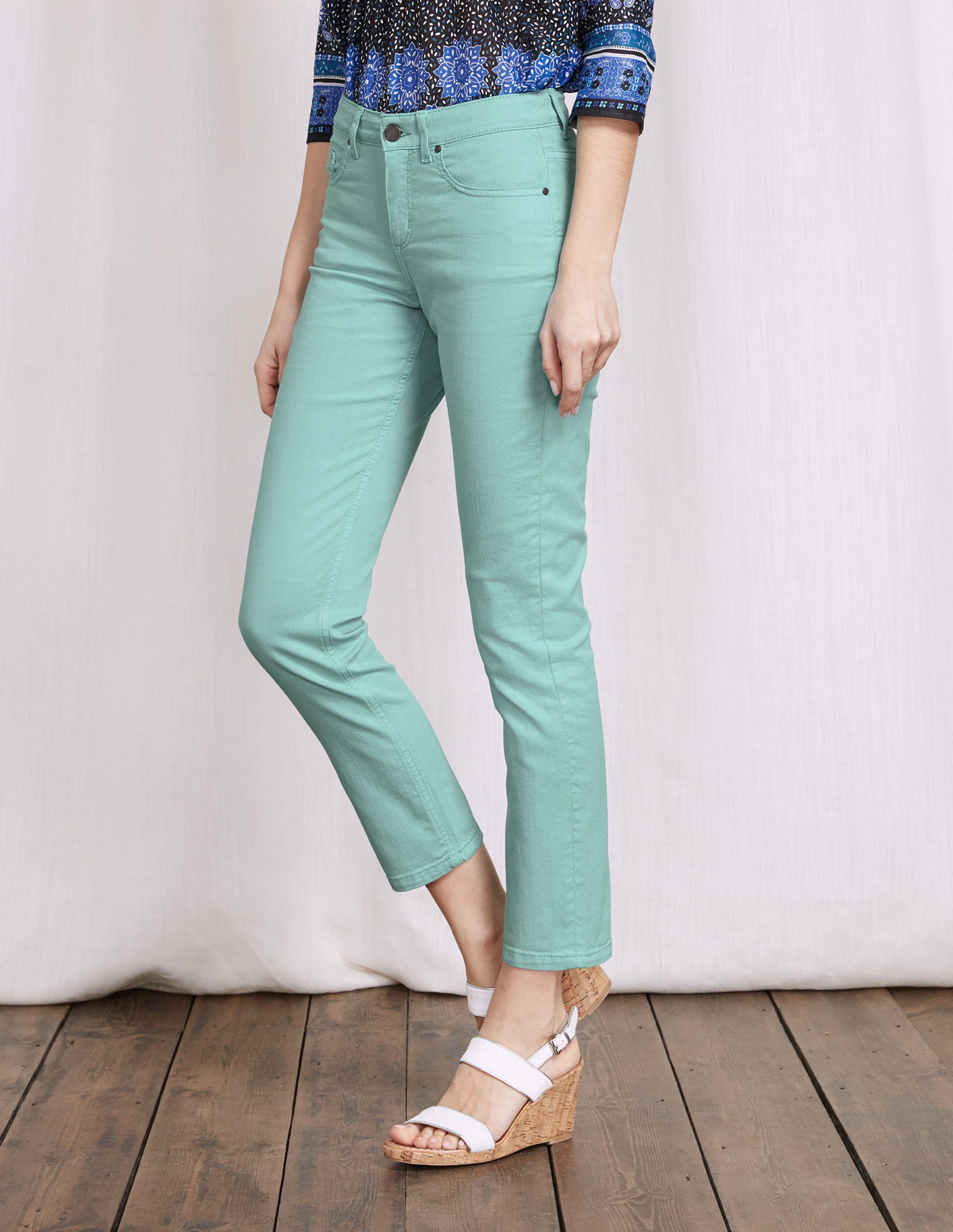 Cambridge Ankle Skimmer Jeans Tropical Blue Boden US