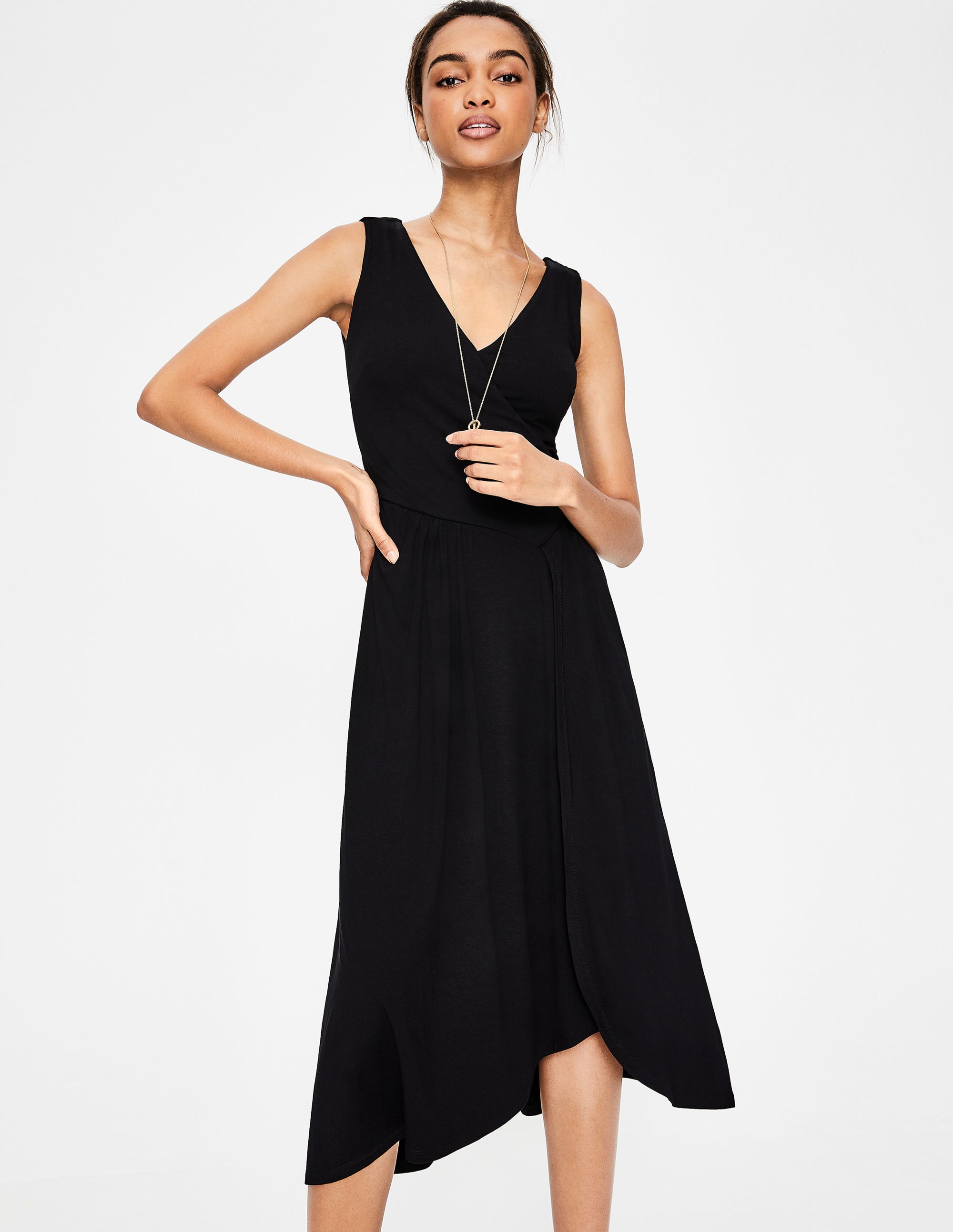 Jennifer Jersey Dress - Black | Boden EU