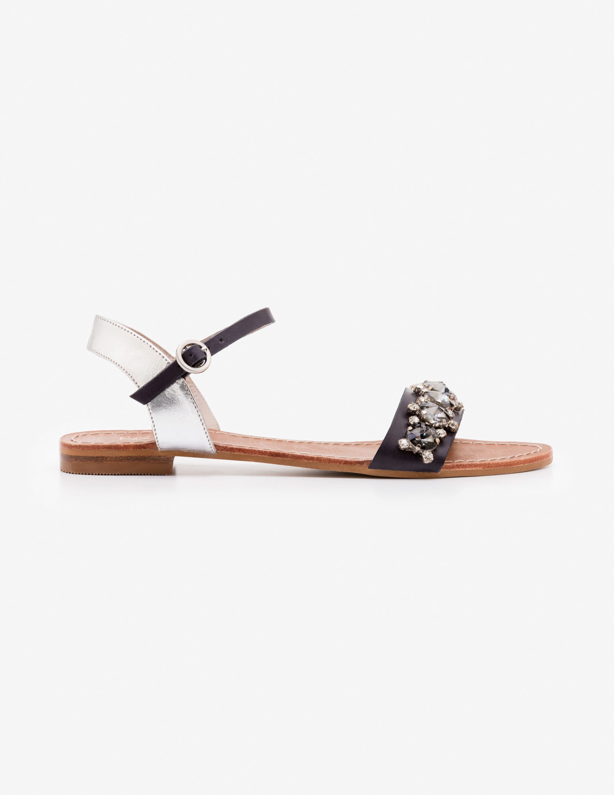 Marian Jewelled Sandals - Navy | Boden US