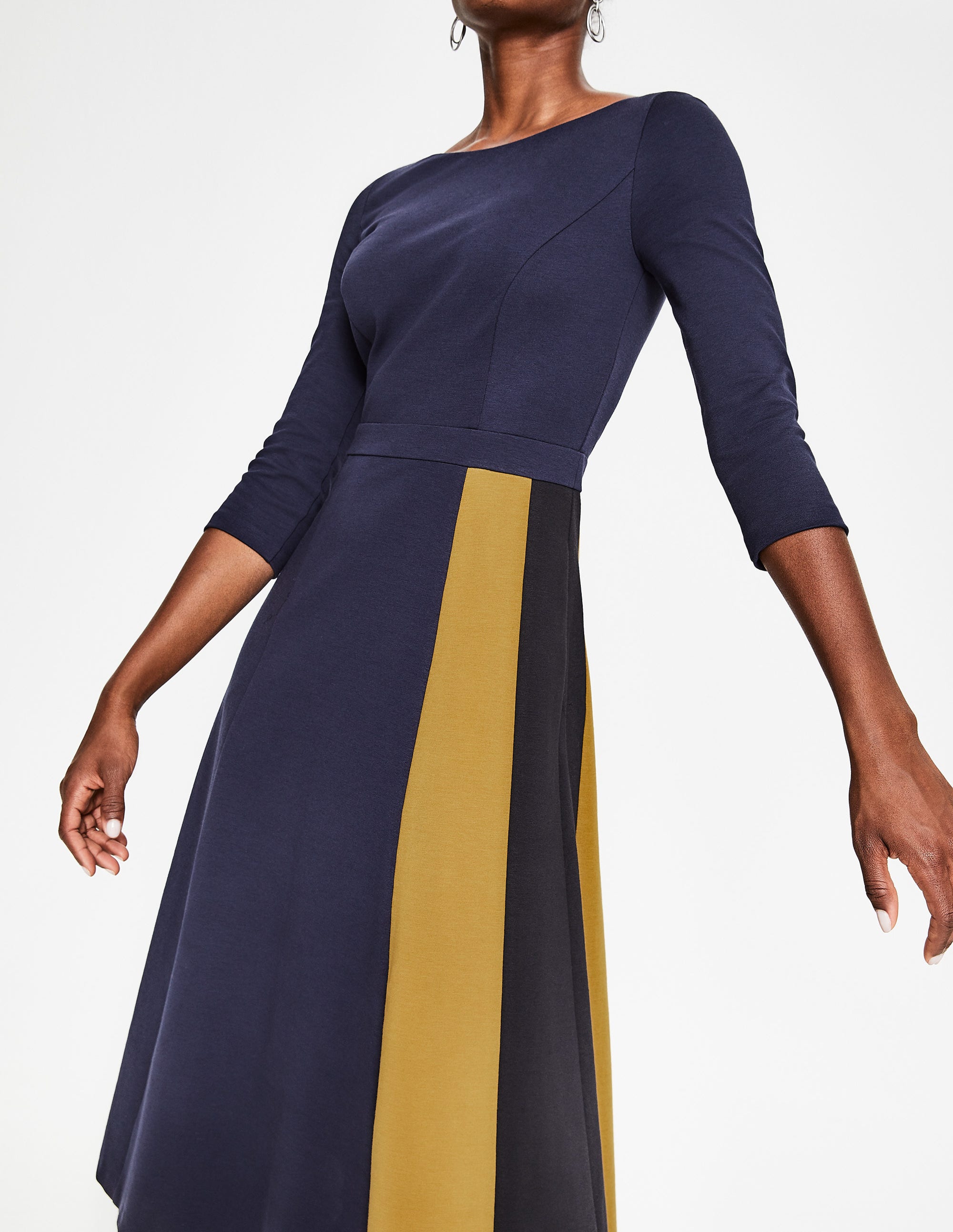 claudia ponte midi dress