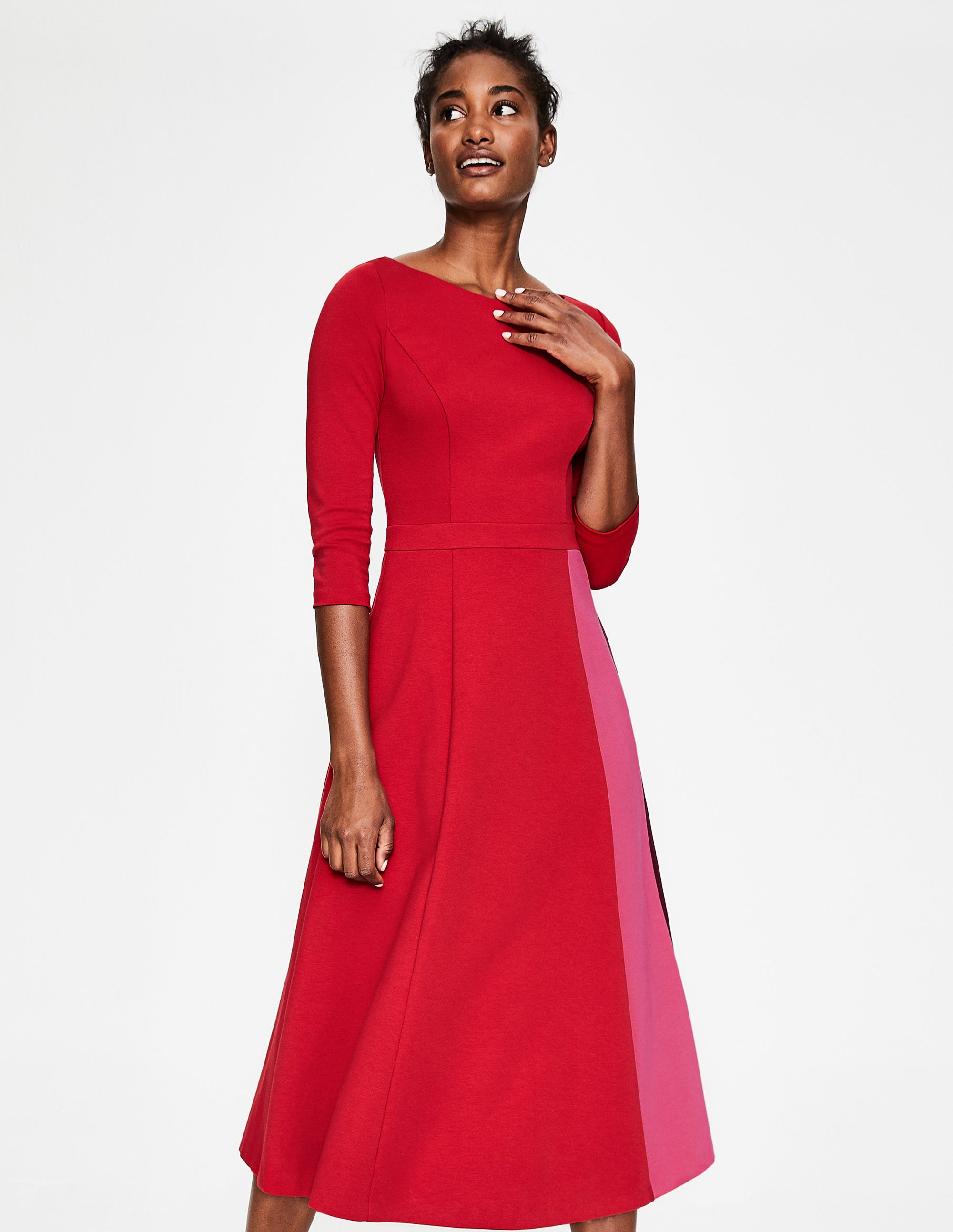 claudia ponte midi dress