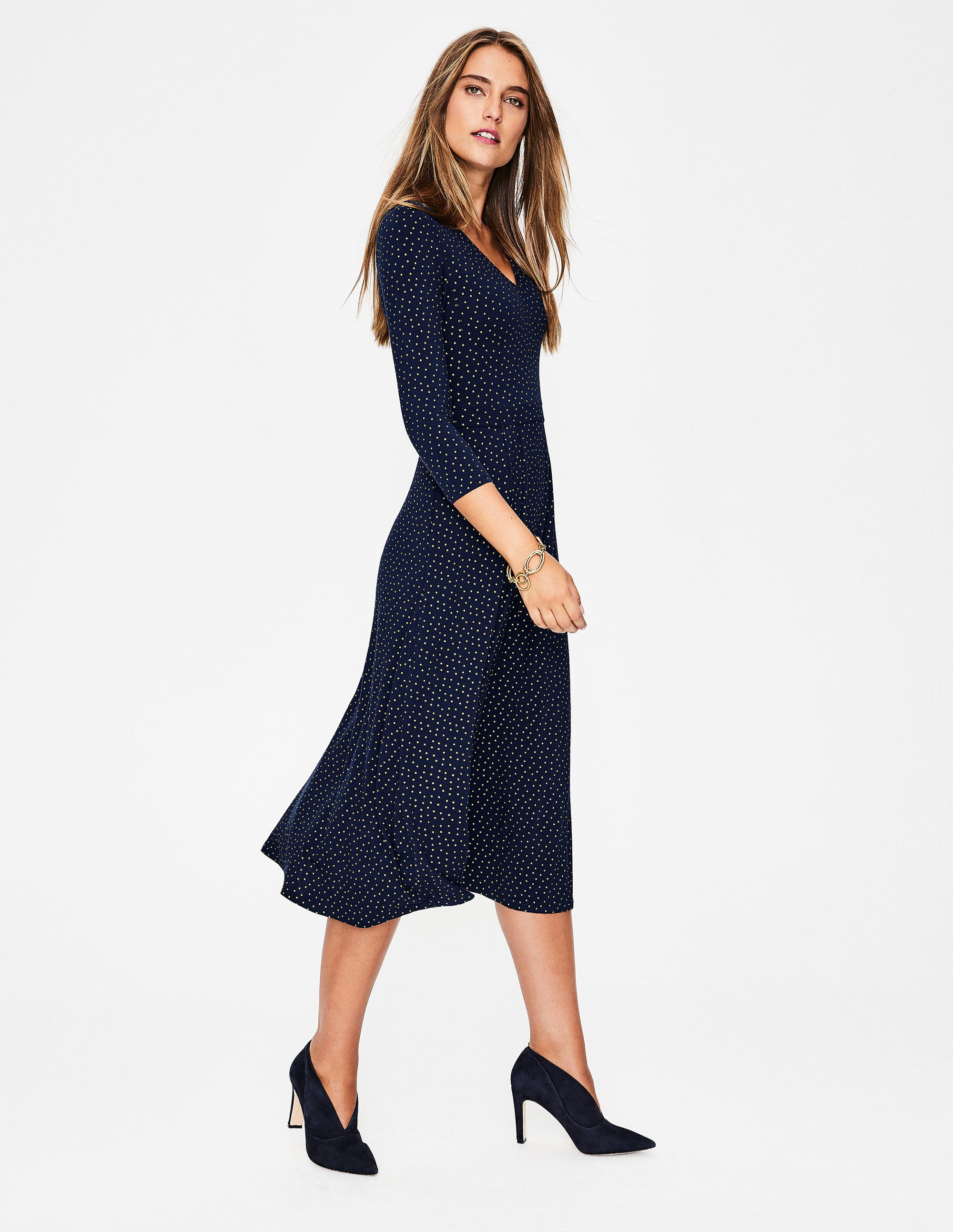 coraline jersey midi dress