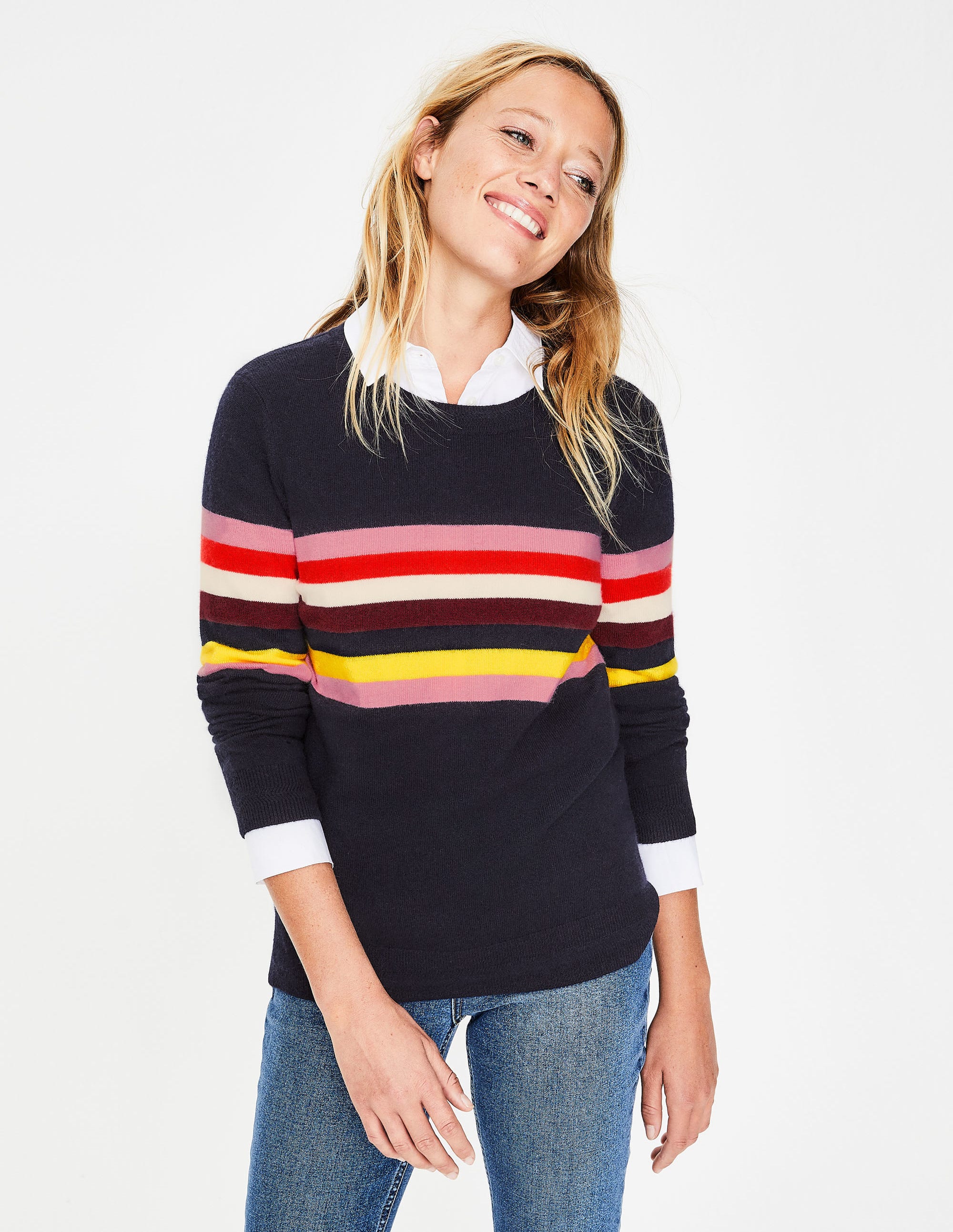 boden cashmere crew neck jumper