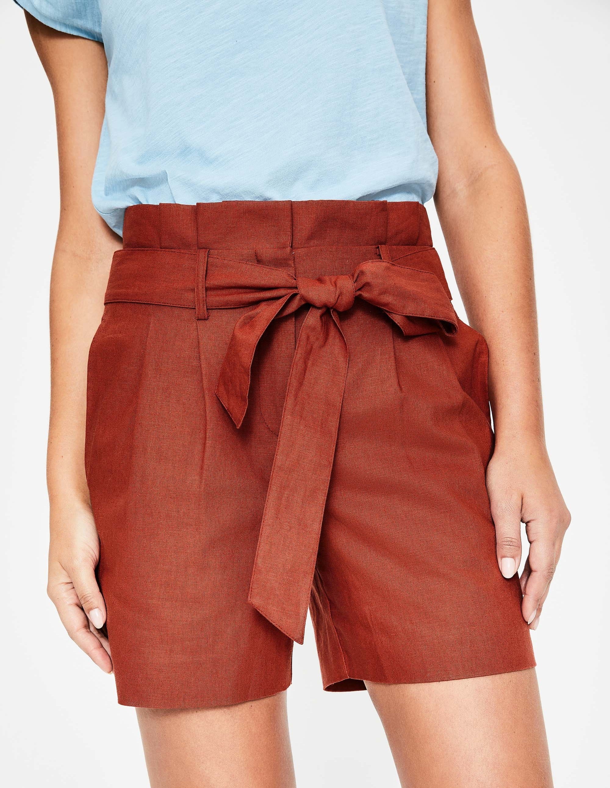 St Ives Paperbag Shorts - Conker