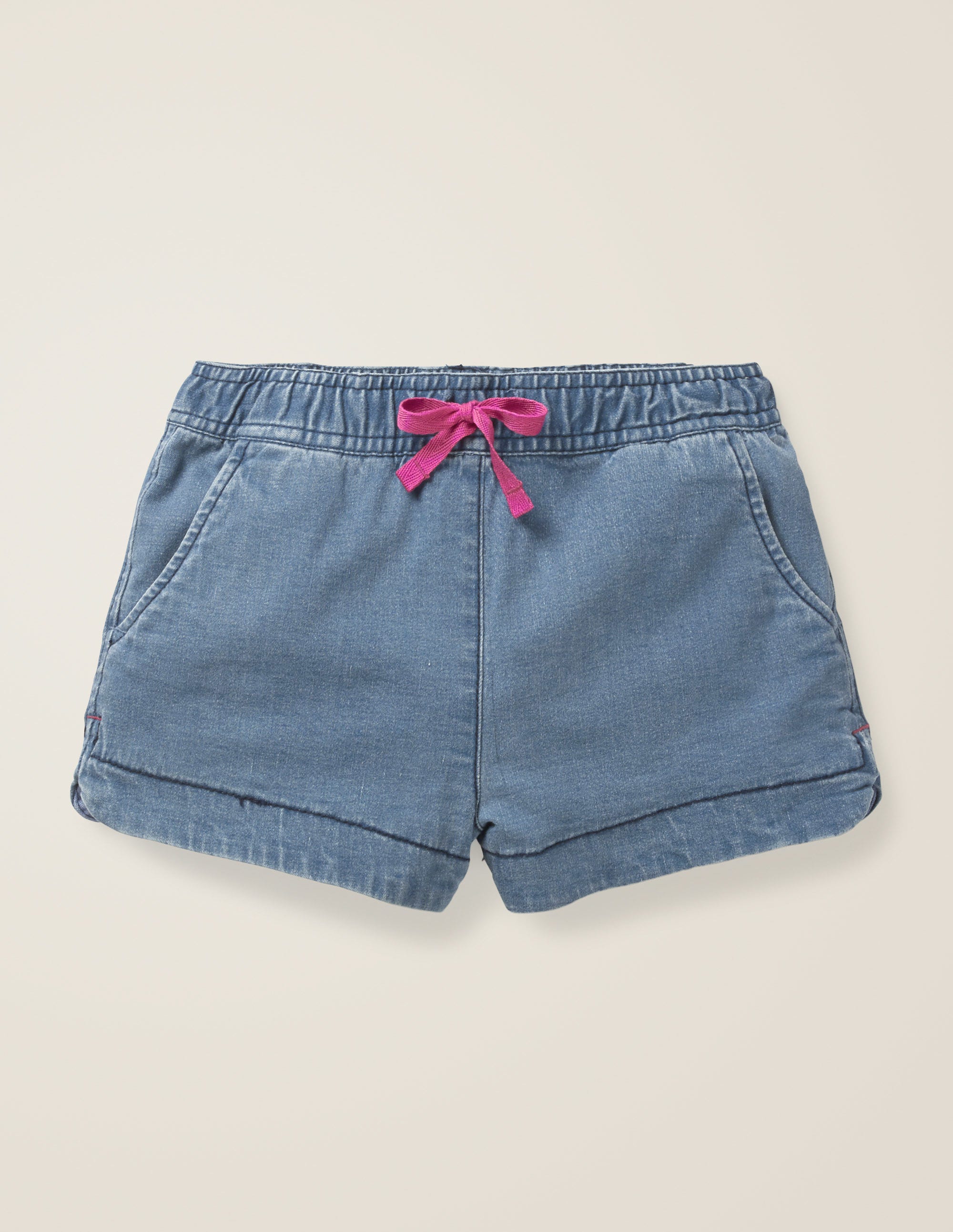 Short avec poche cœur LBL Fille Boden, Chambray