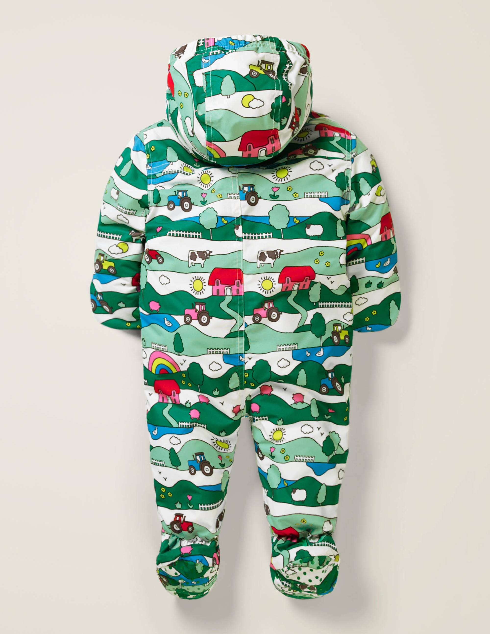 footless baby snowsuit