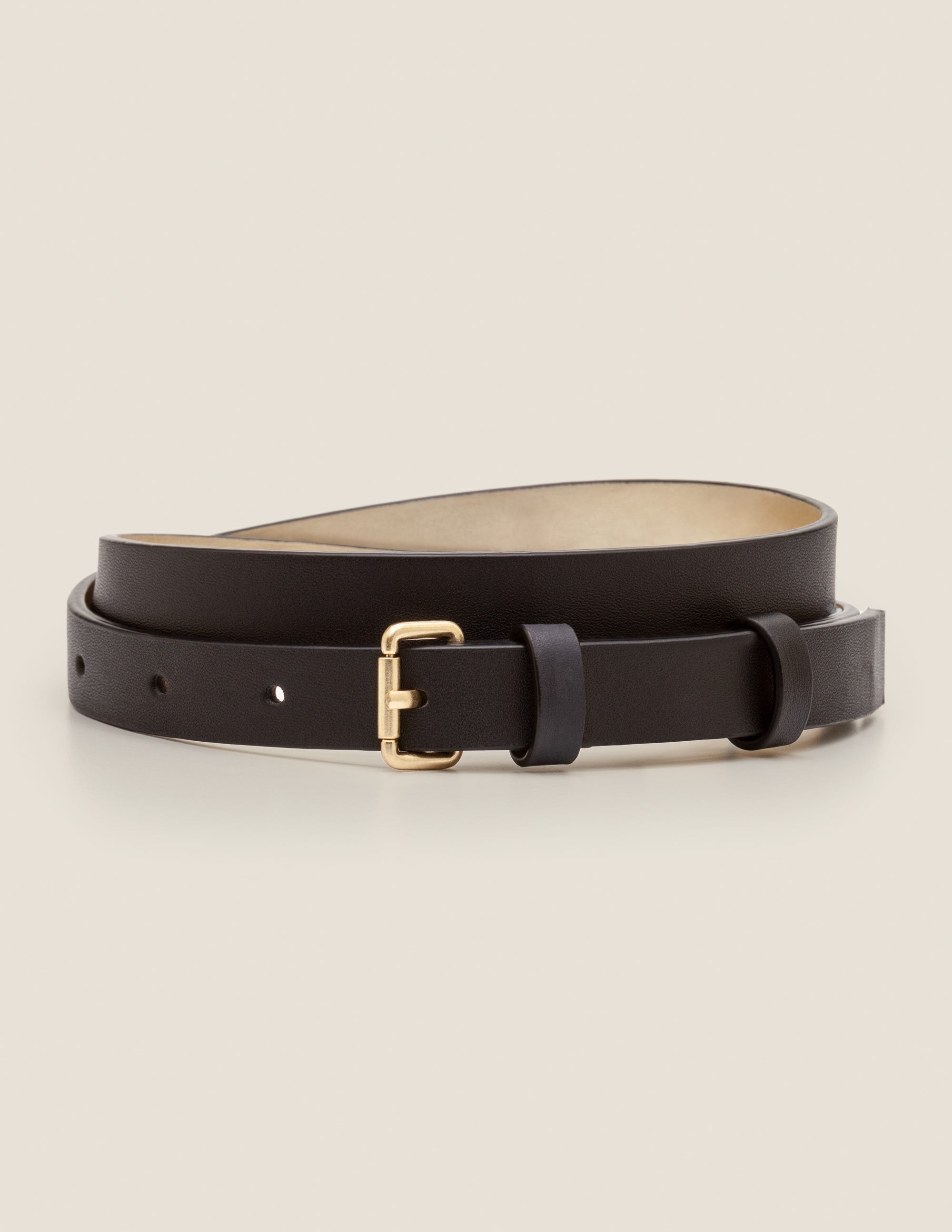 Skinny Buckle Belt - Black | Boden US