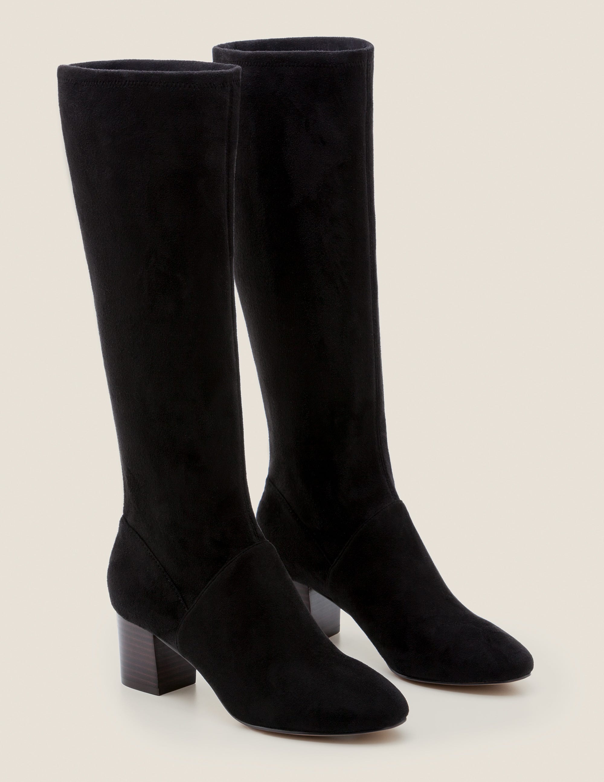 black round toe booties