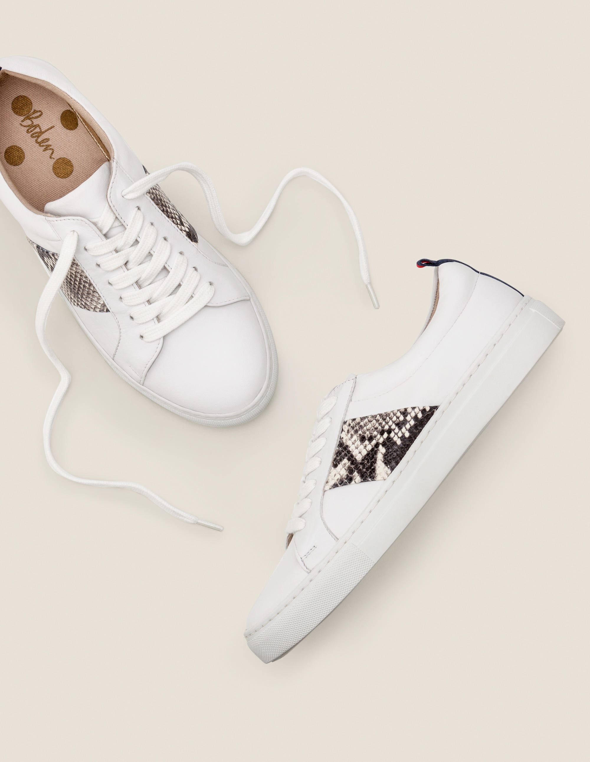 boden leopard print trainers