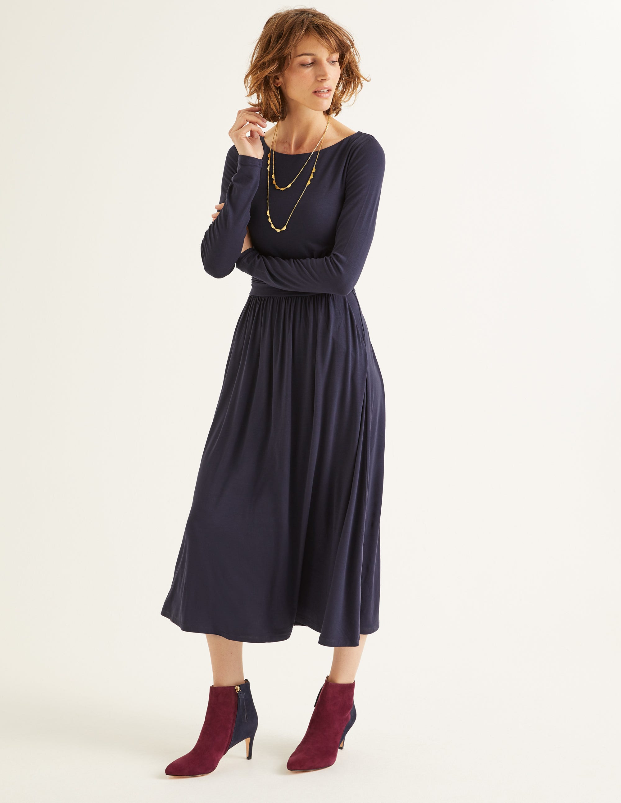 eileen fisher black linen dress