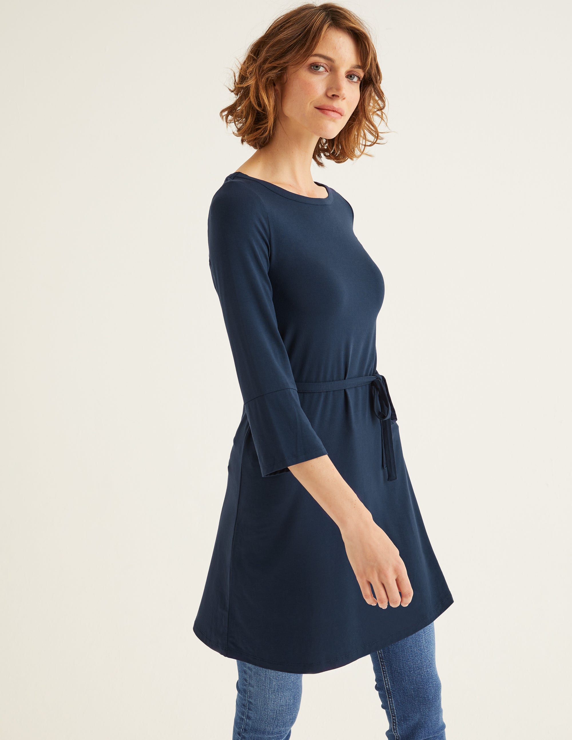 Amy Jersey Tunic - Navy | Boden US