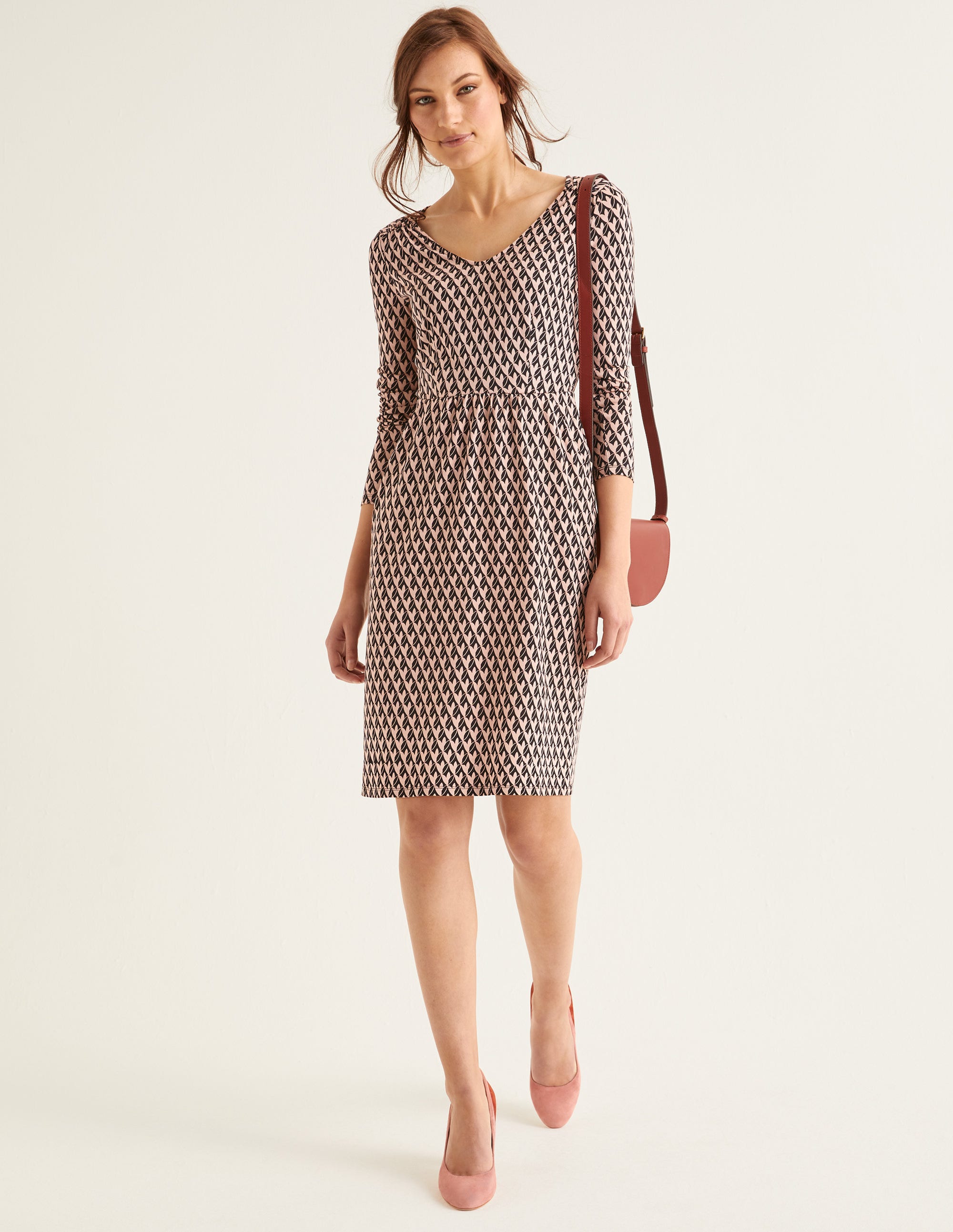 linen tie back dress