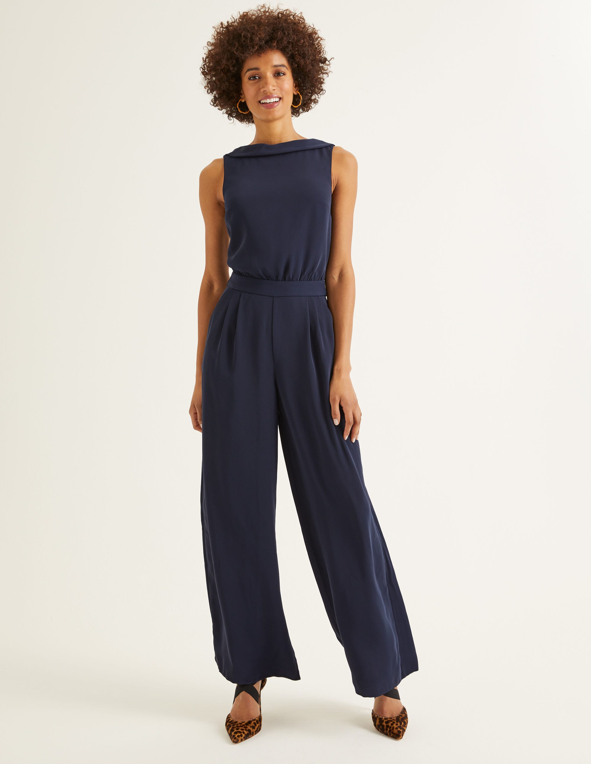Clarissa Jumpsuit Navy Boden UK