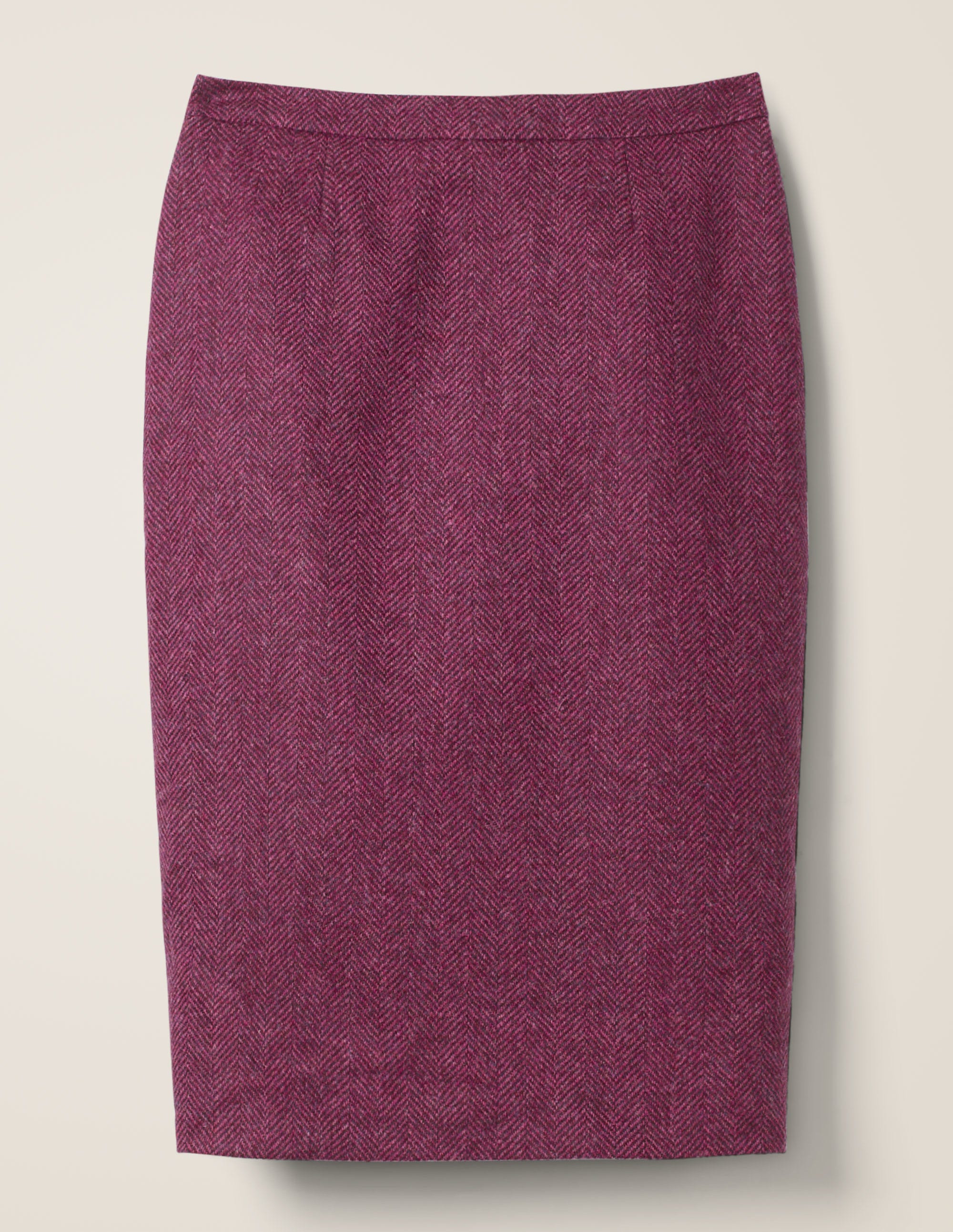 British Tweed Pencil Skirt - Pink Herringbone | Boden US
