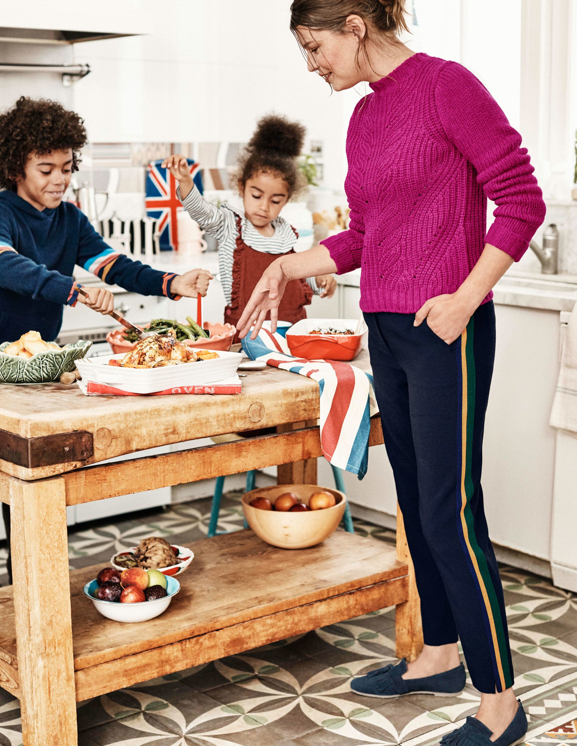 Astell Pants Navy Lurex