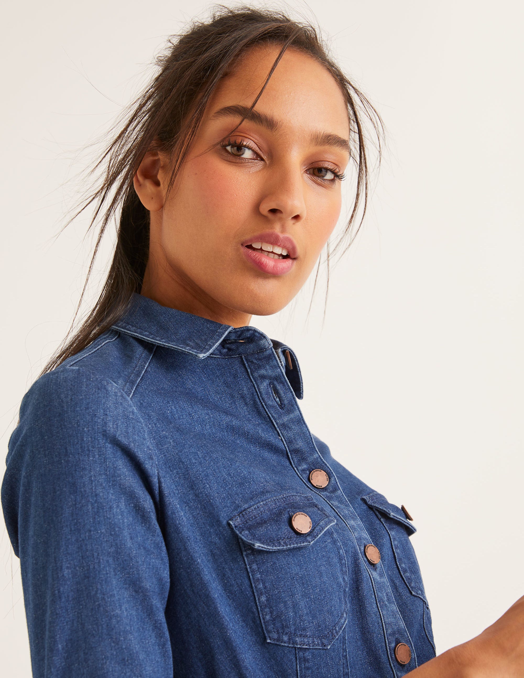 boden lena denim shirt dress