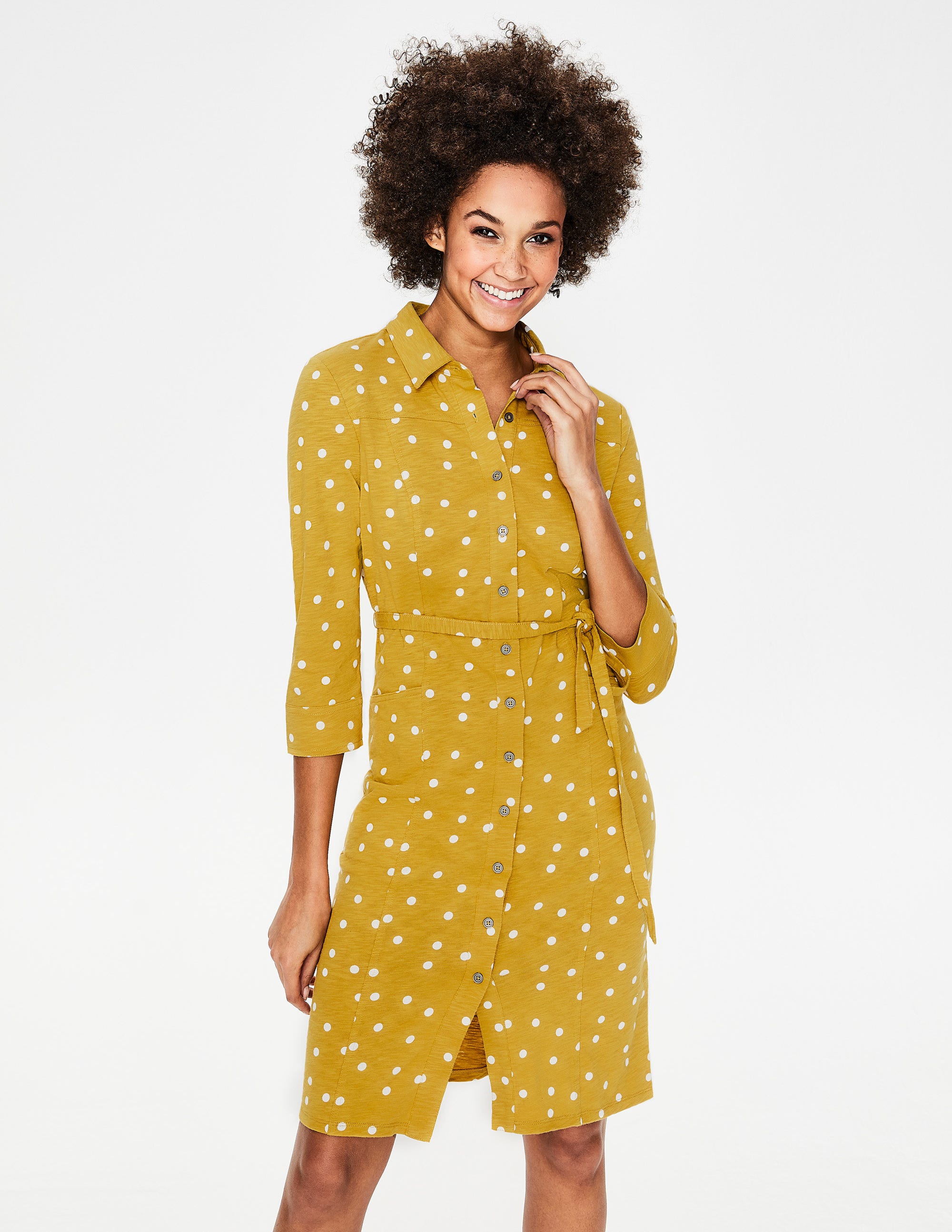 boden jersey shirt dress