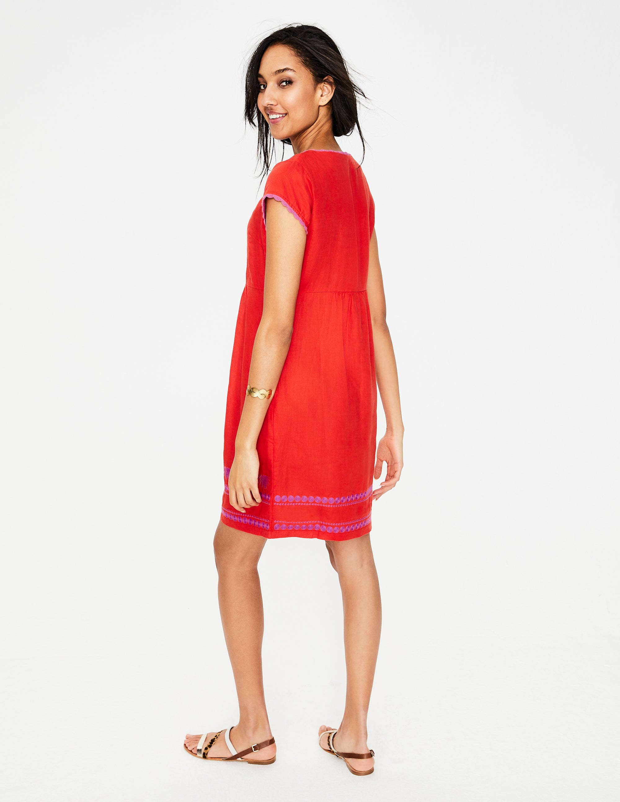 boden bea linen embroidered dress