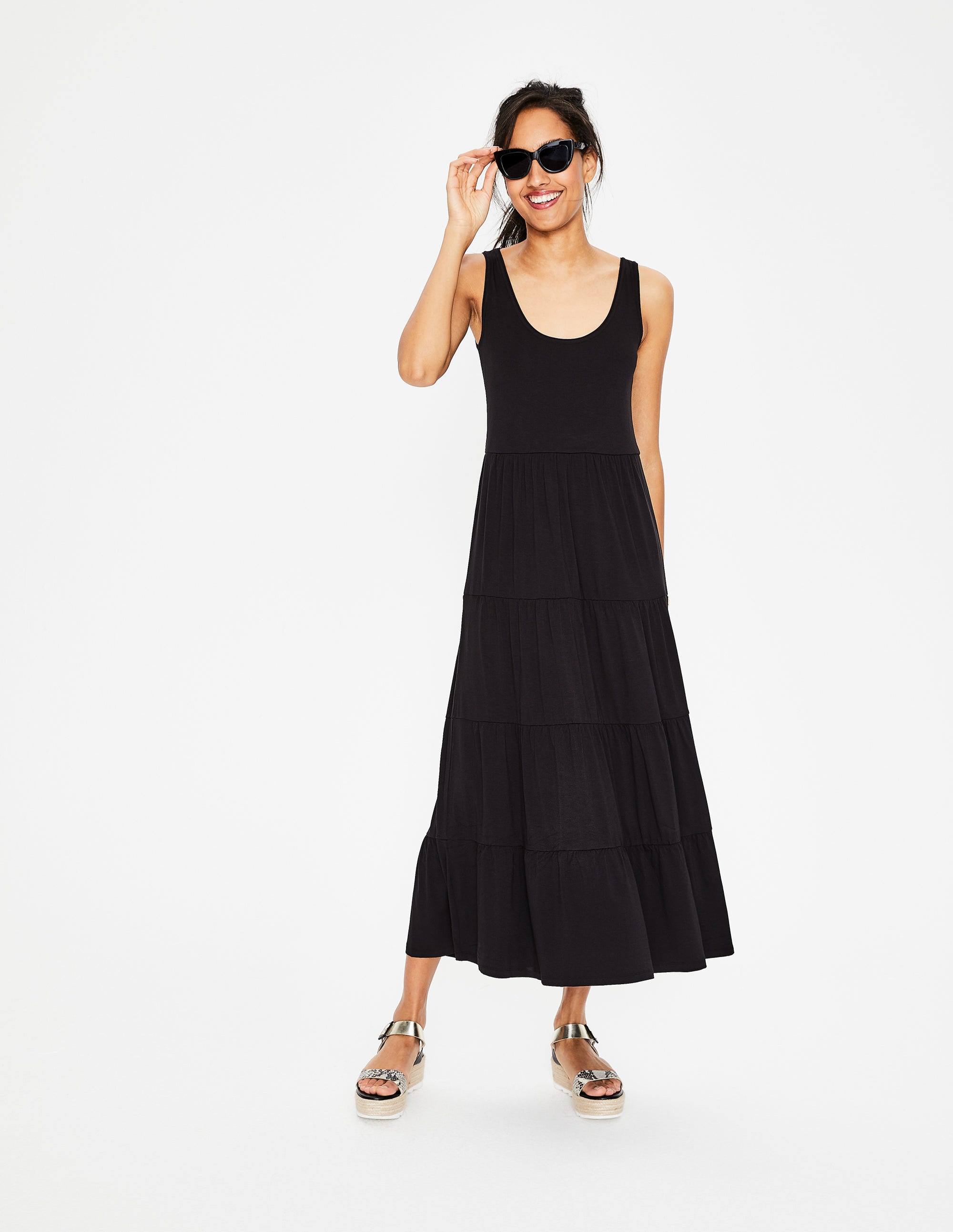 Maya Jersey Maxi Dress - Black | Boden US