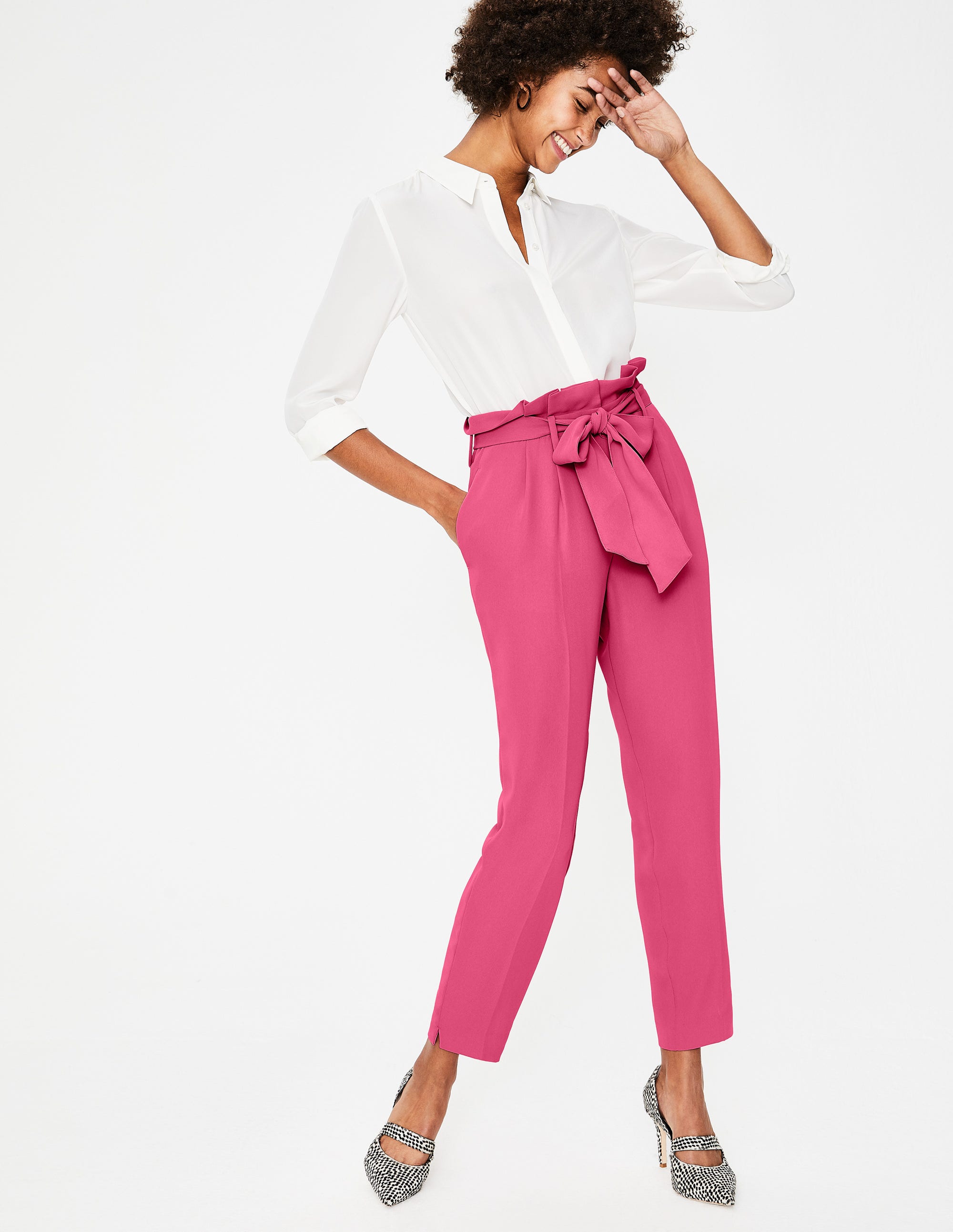 Pink Paperbag Trousers  TK Maxx UK