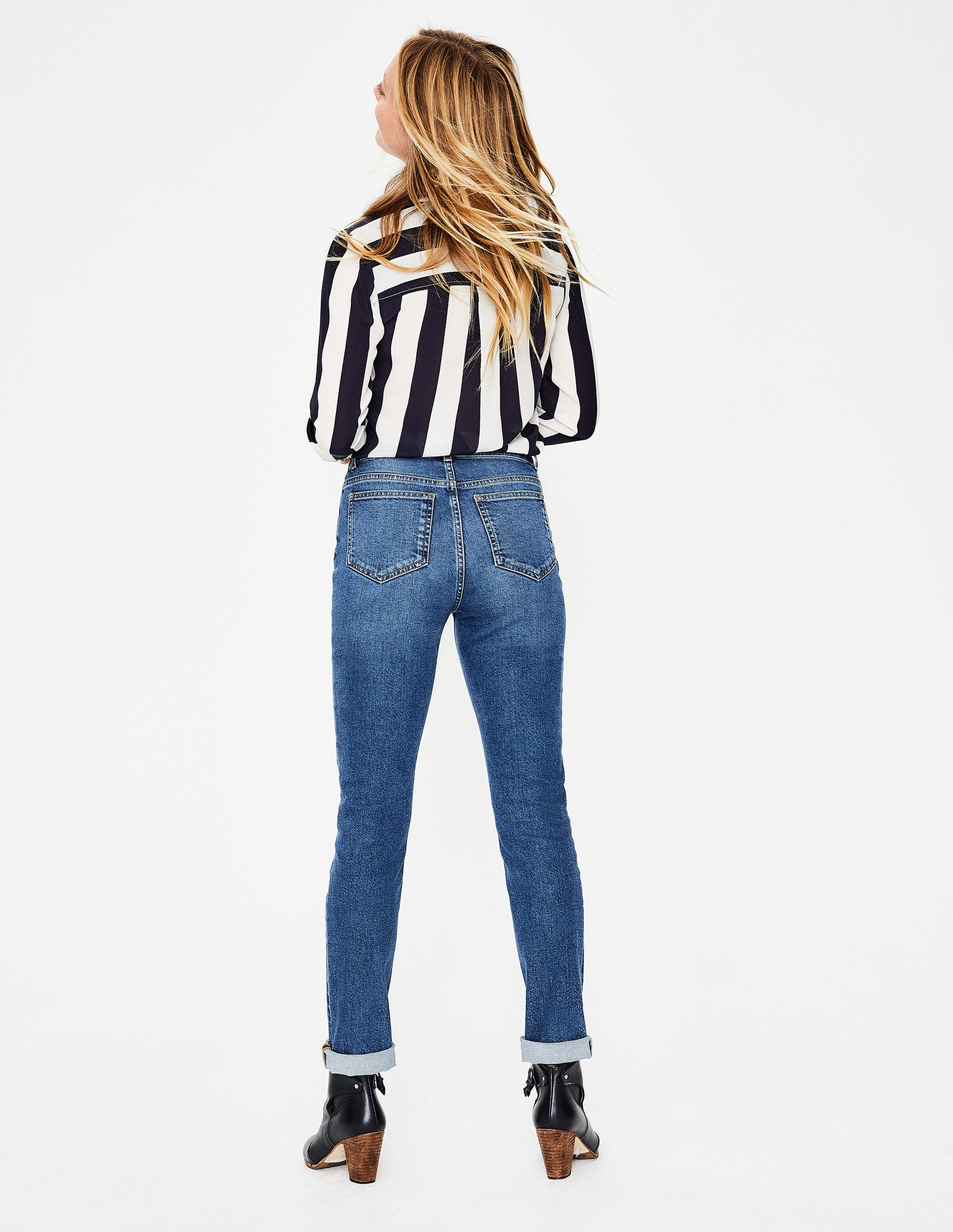 Cavendish Girlfriend Jeans - Mid Vintage | Boden UK