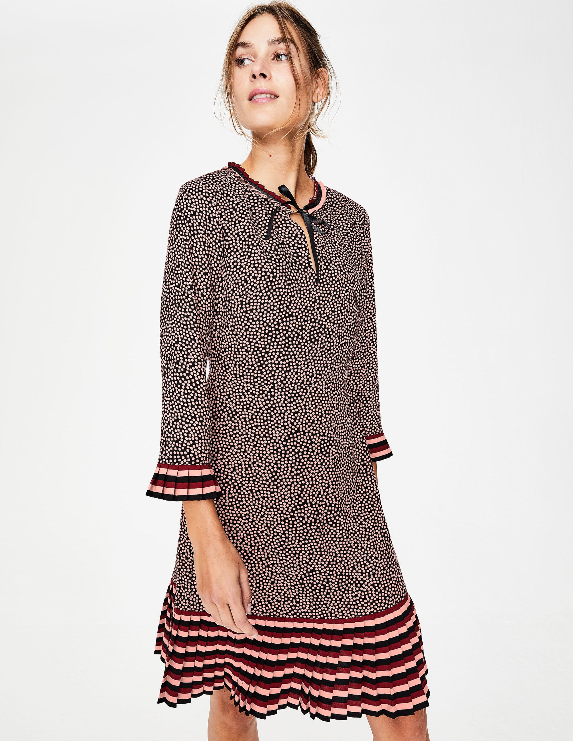 boden lara pleat dress