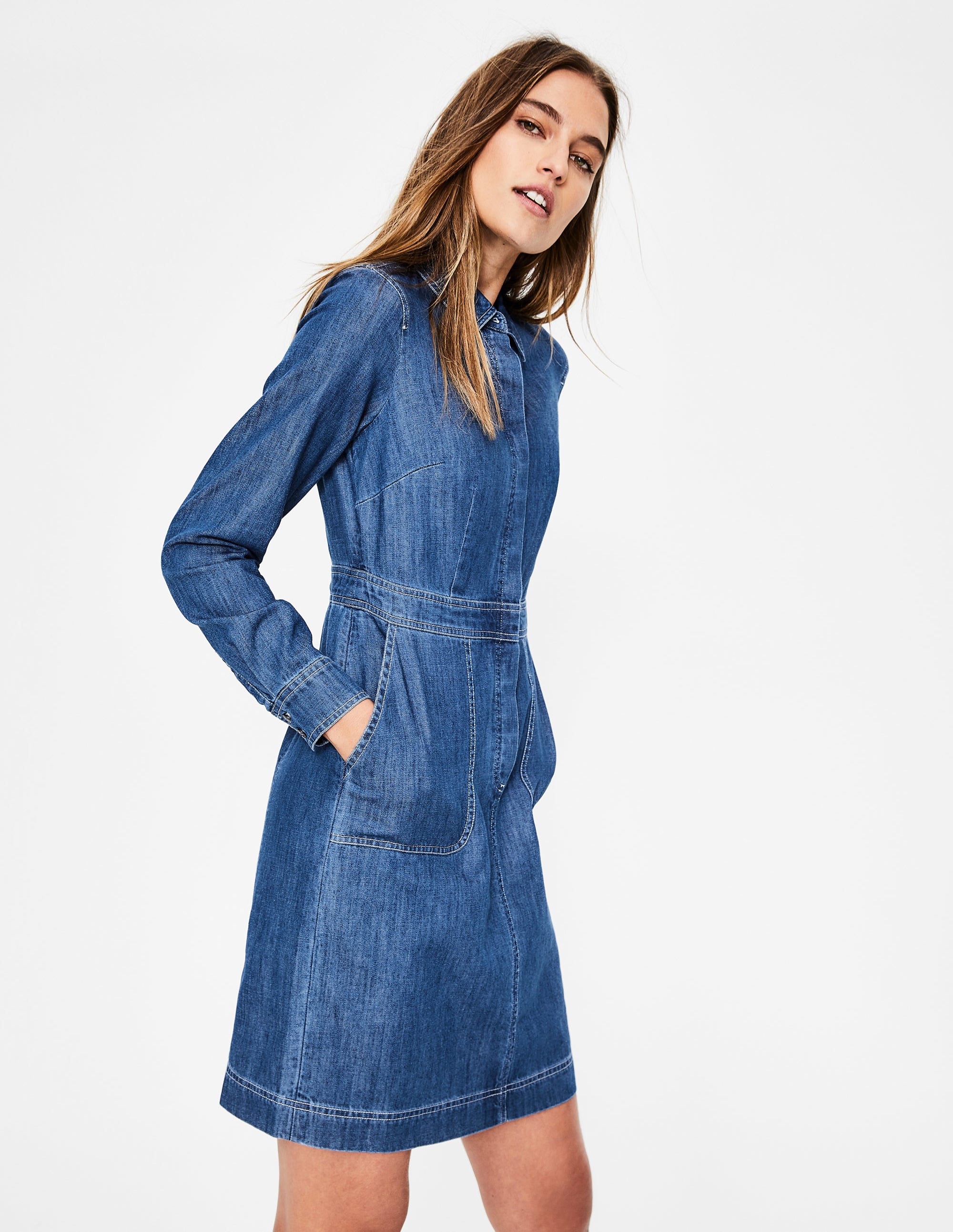 boden hattie denim dress