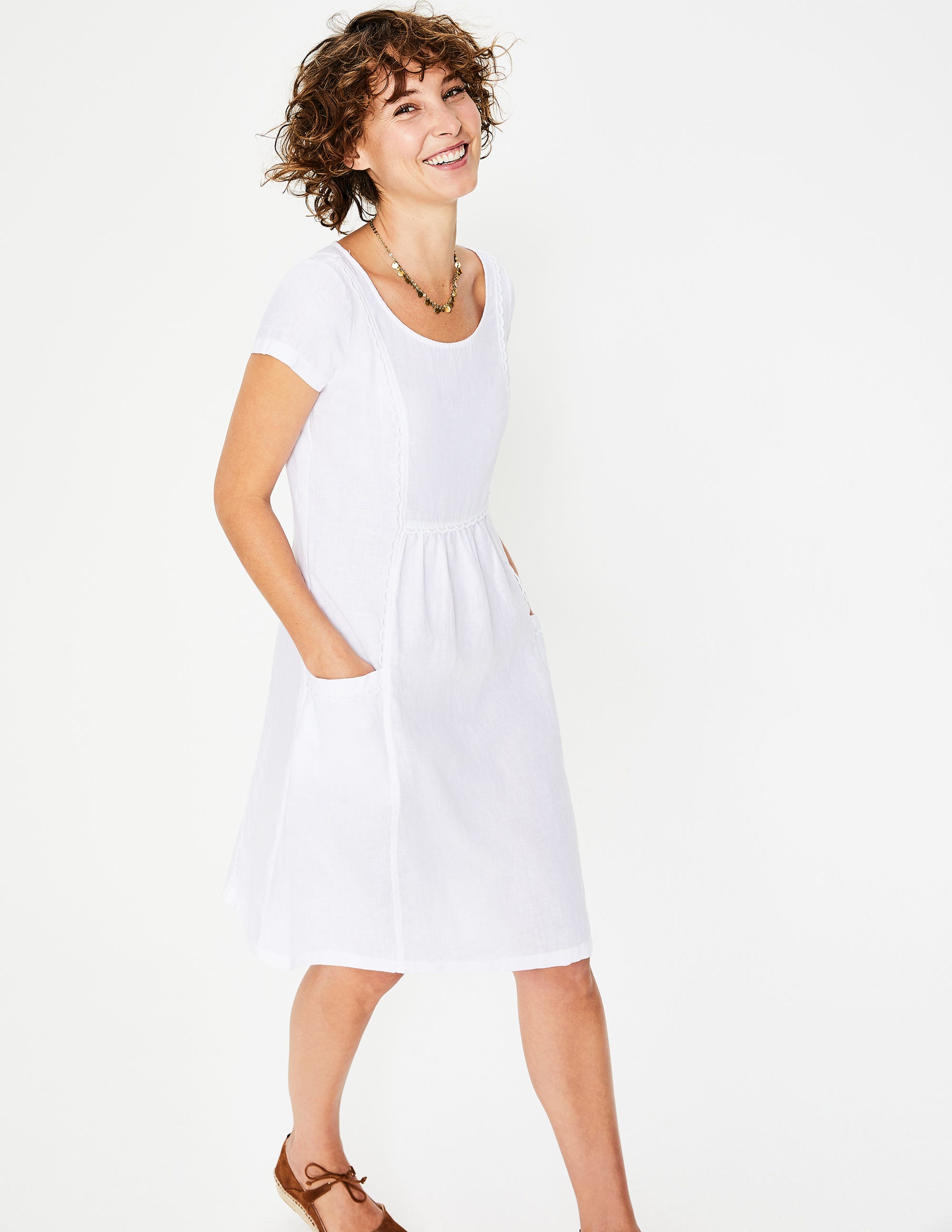 boden alberta linen dress