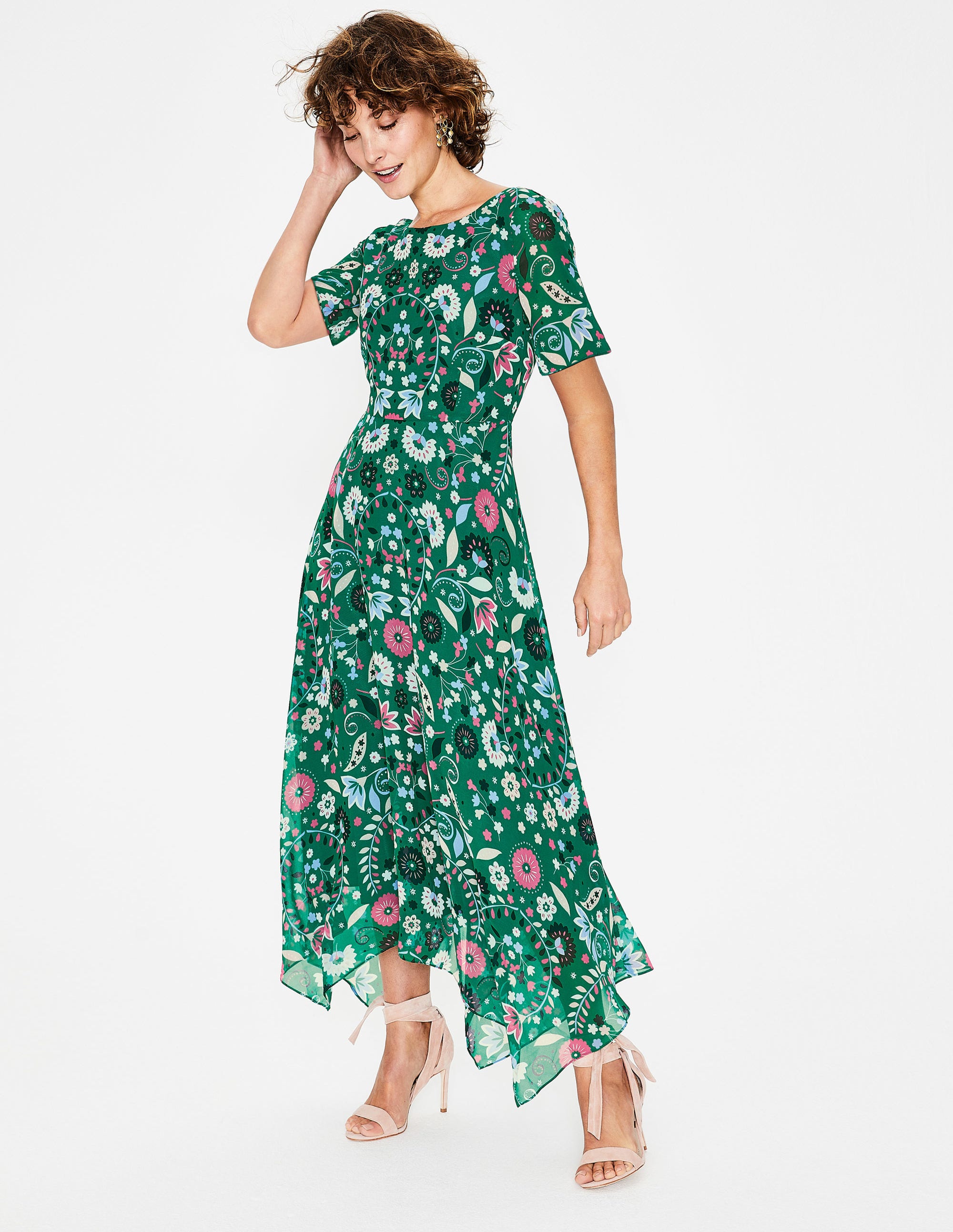 boden green katherine midi dress