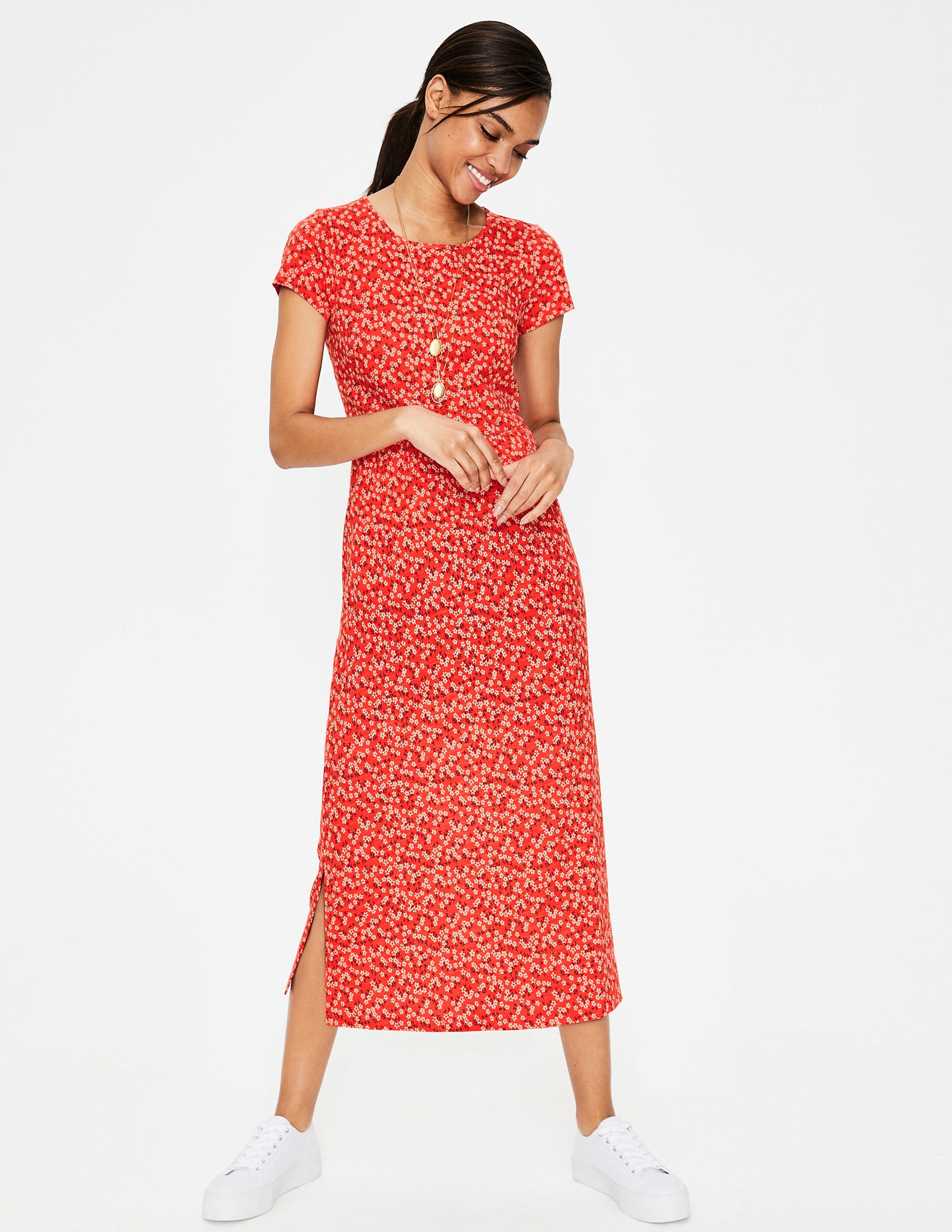 nicola jersey midi dress