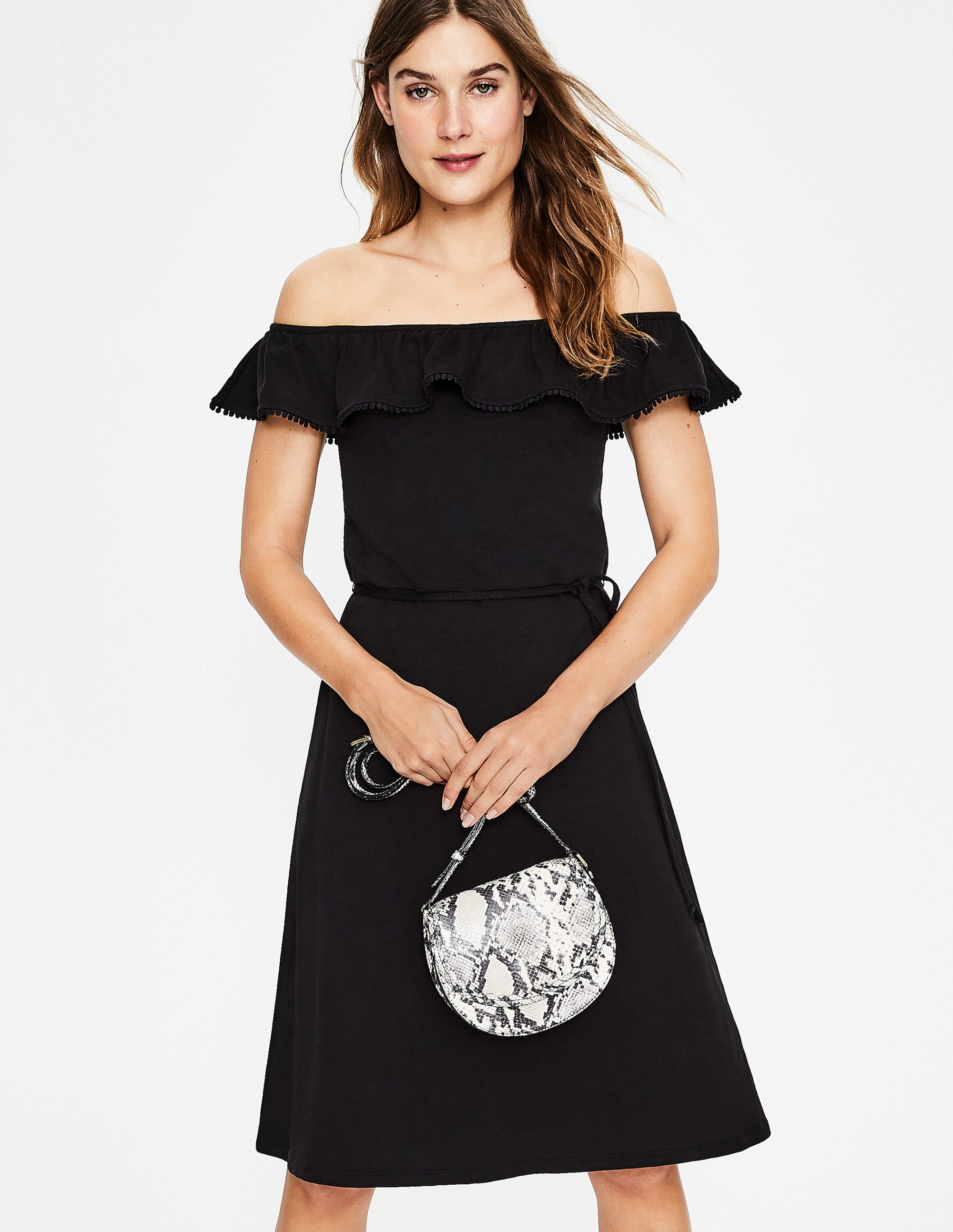 Bethany Jersey Dress - Black | Boden US