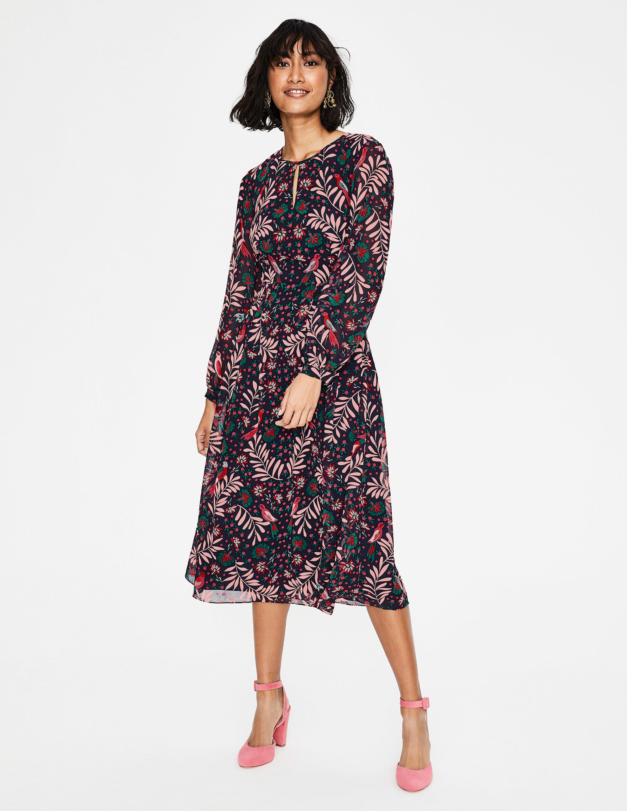 Robe midi Ada NNV Femme Boden, Navy