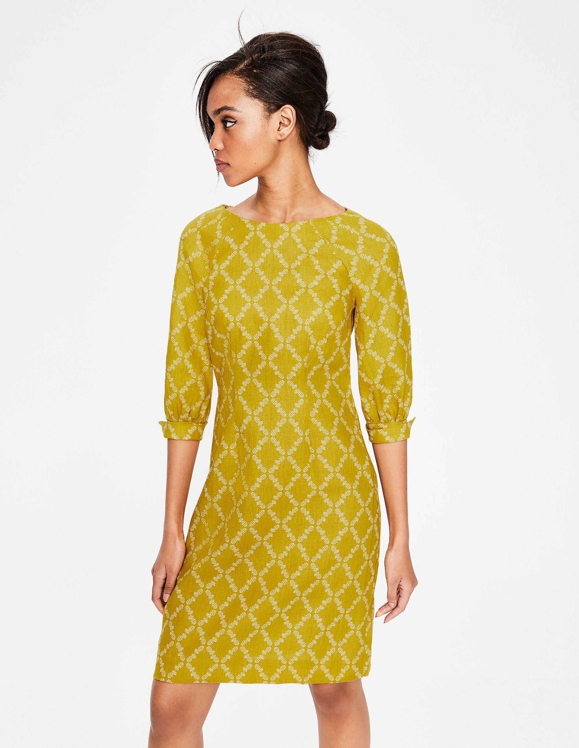 kate linen dress boden