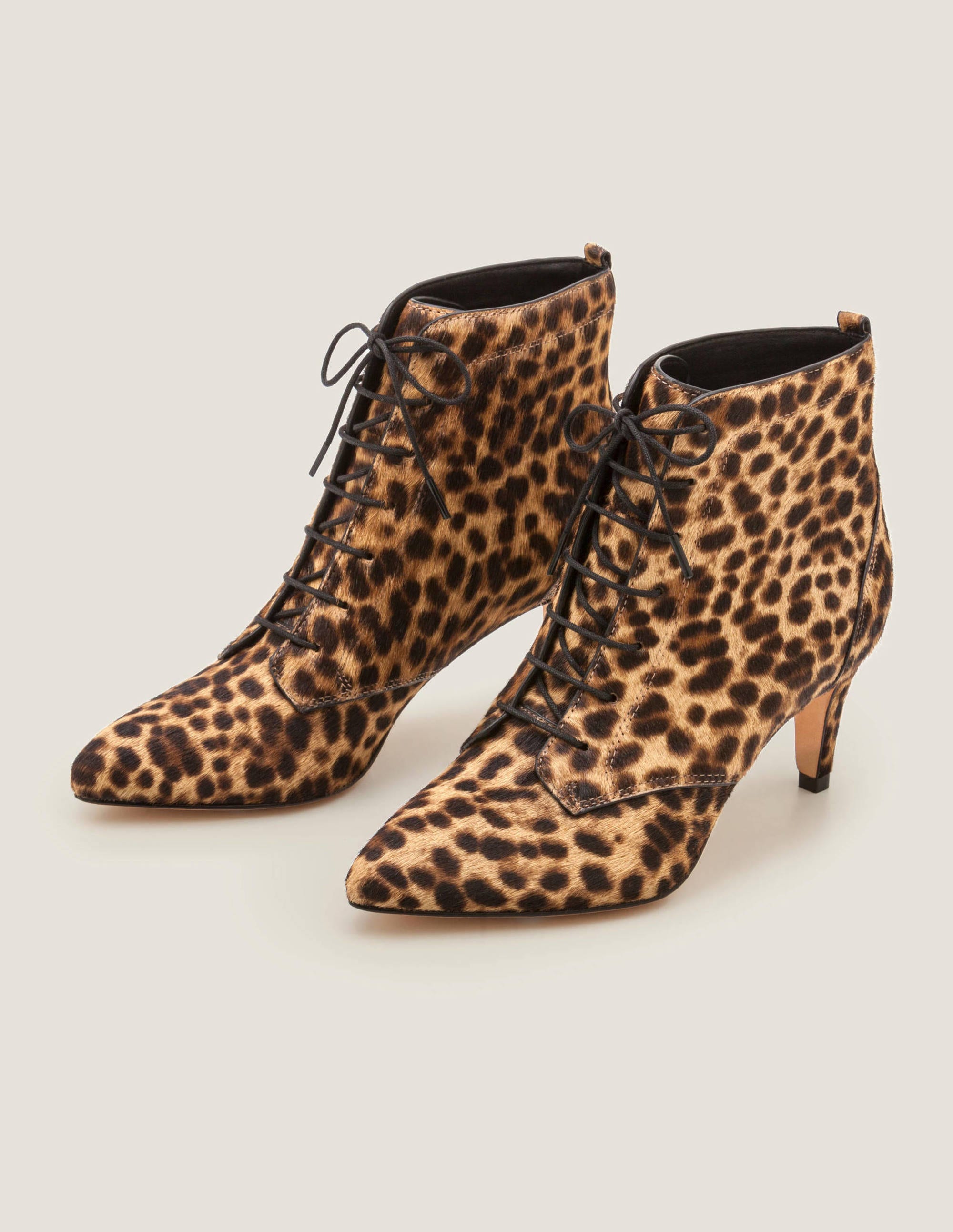 Bardon Ankle Boots - Tan Leopard | Boden EU