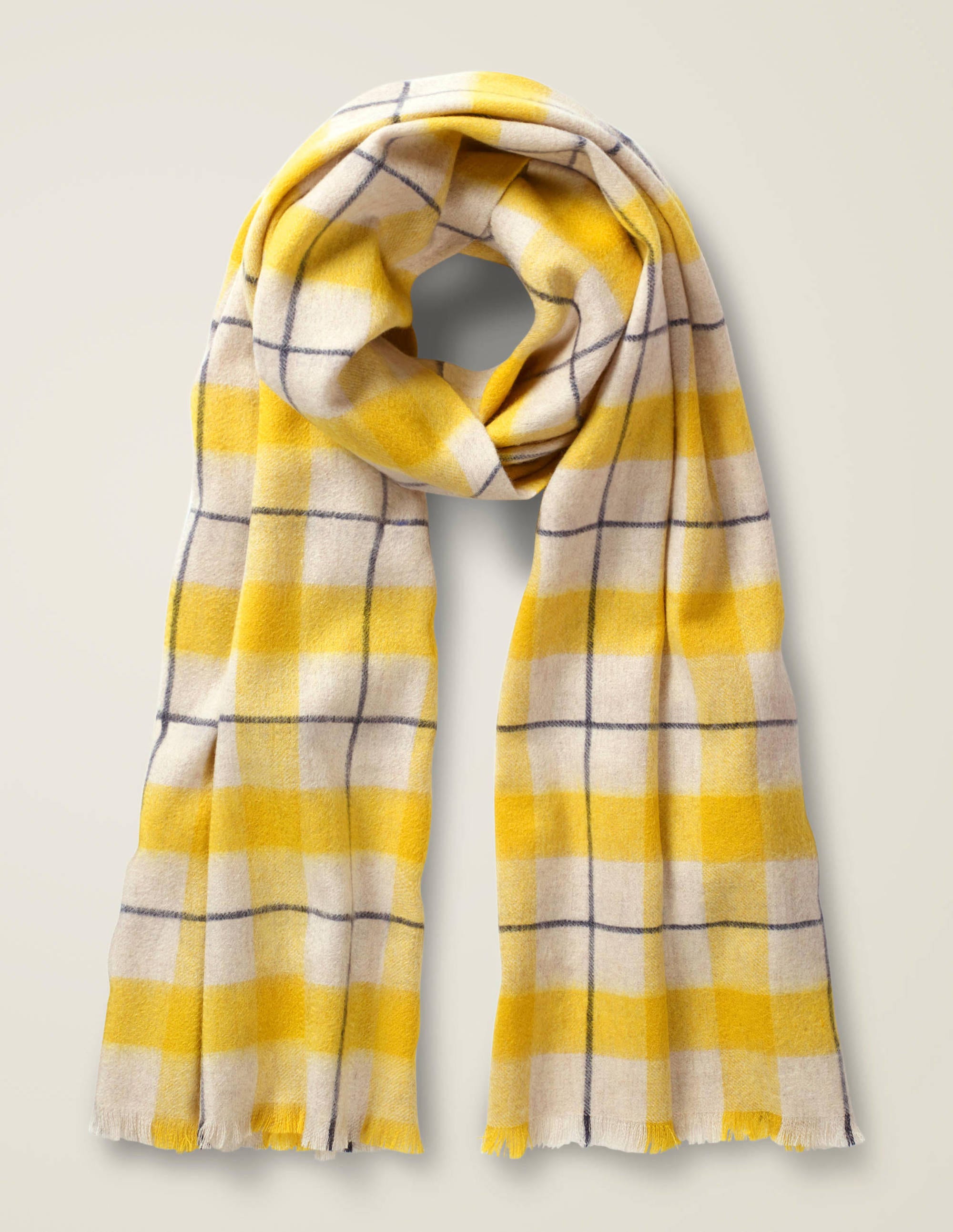check wool scarf