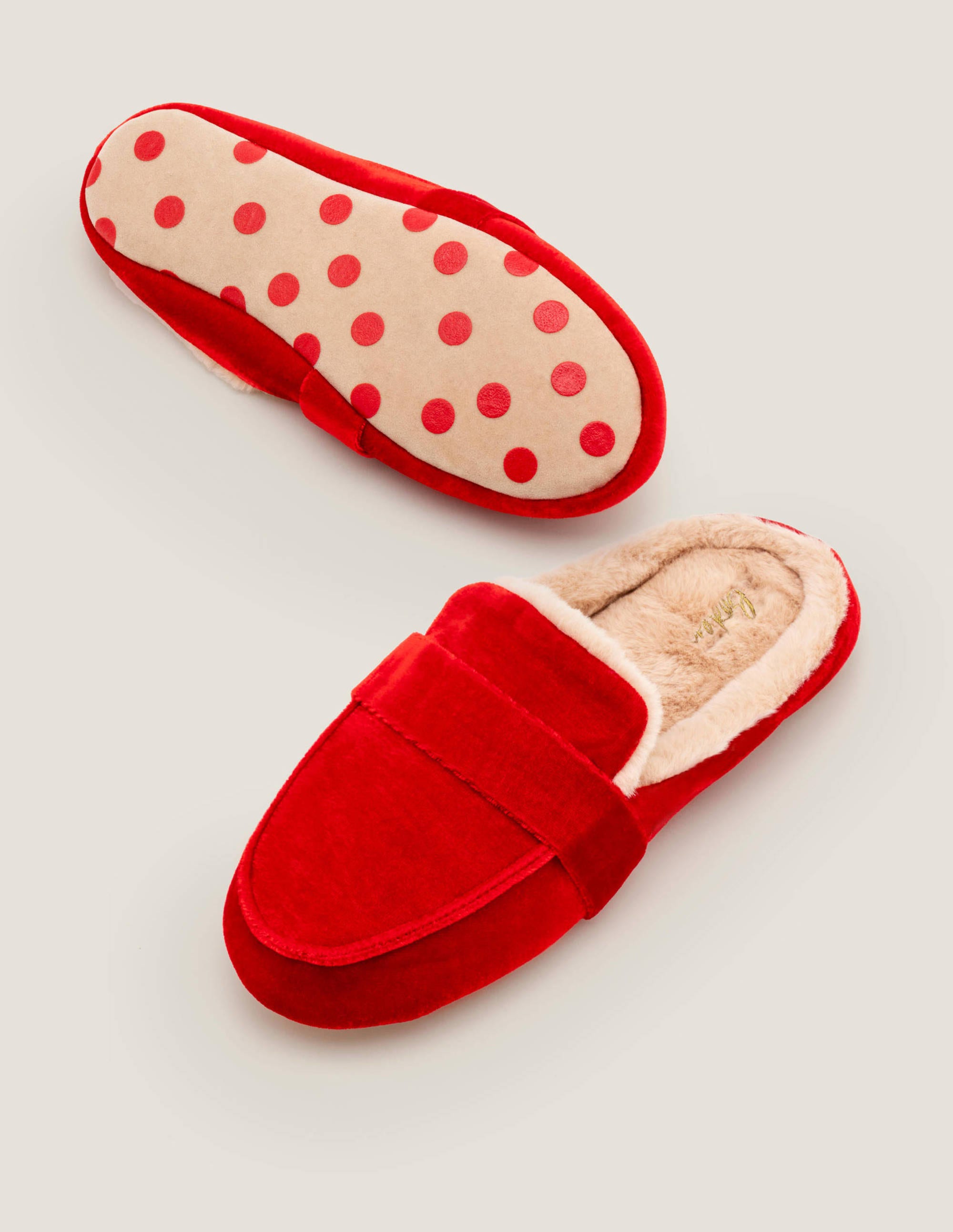 velvet mule slippers