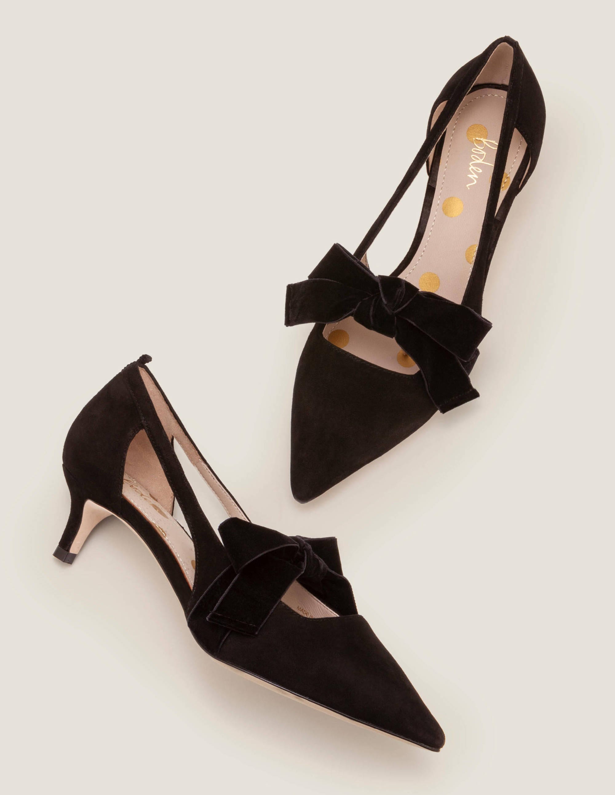 Robyn Kitten Heels - Black | Boden US