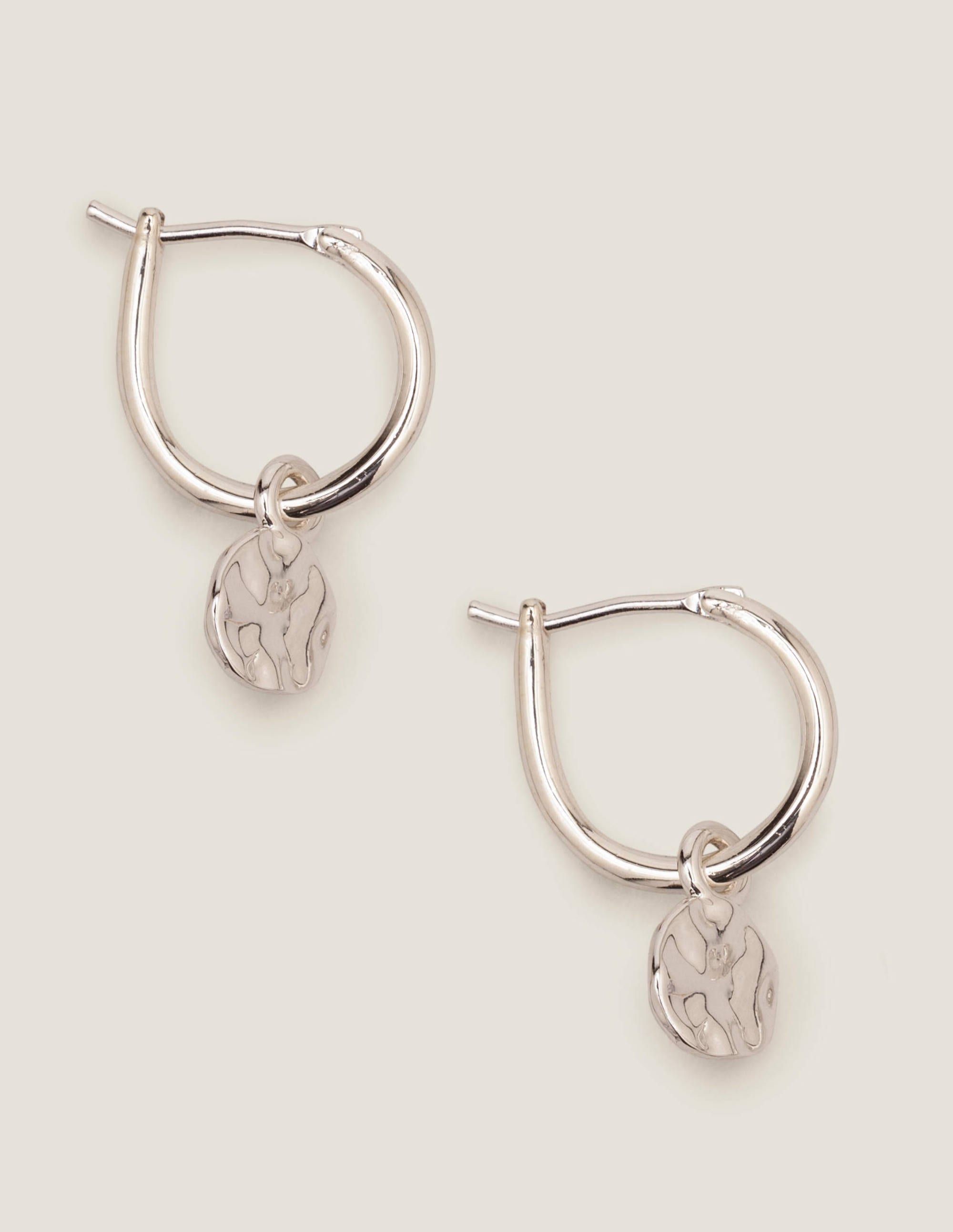 silver delicate earrings