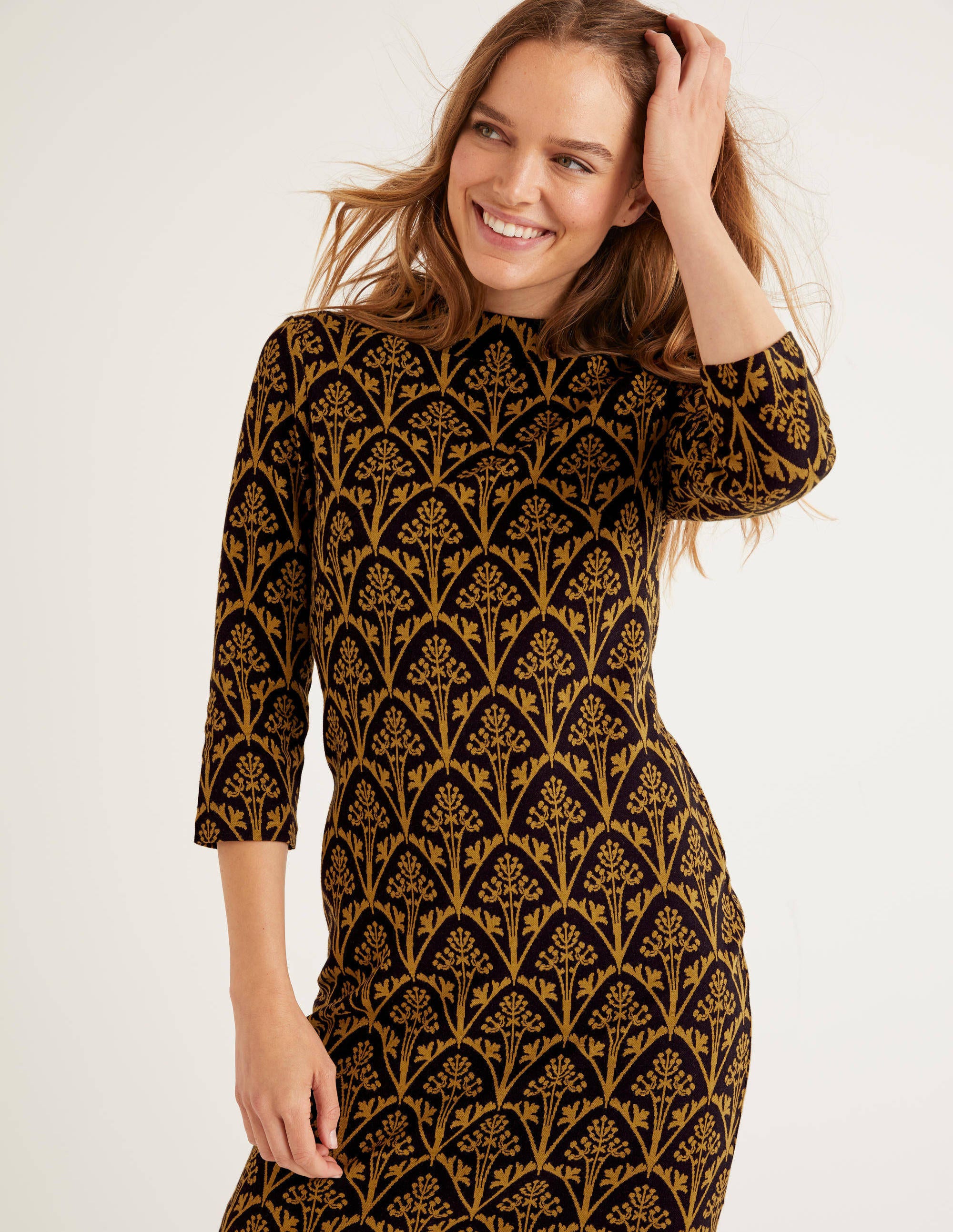 boden jacquard dress