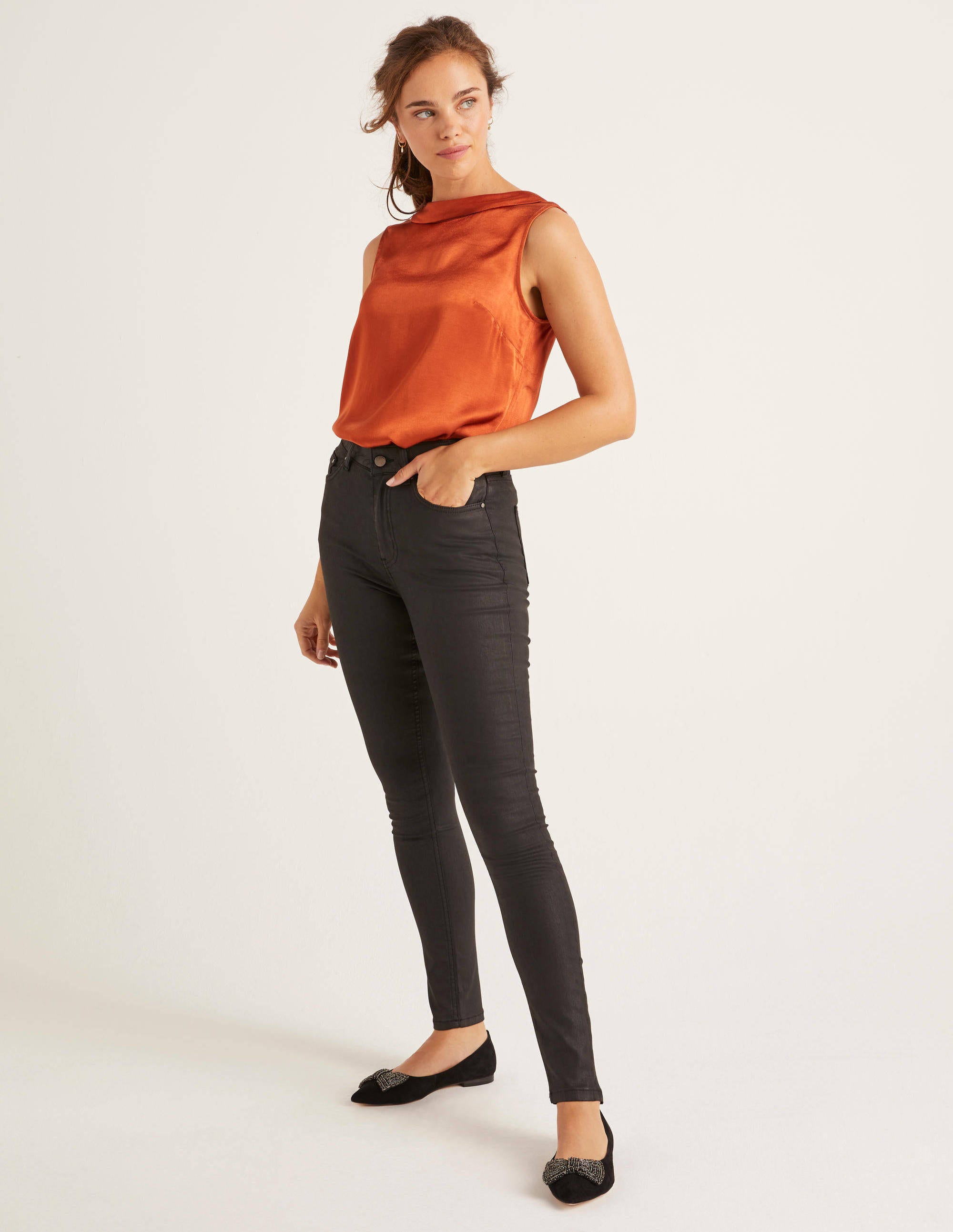 Jean super skinny BLA Femme Boden, Black