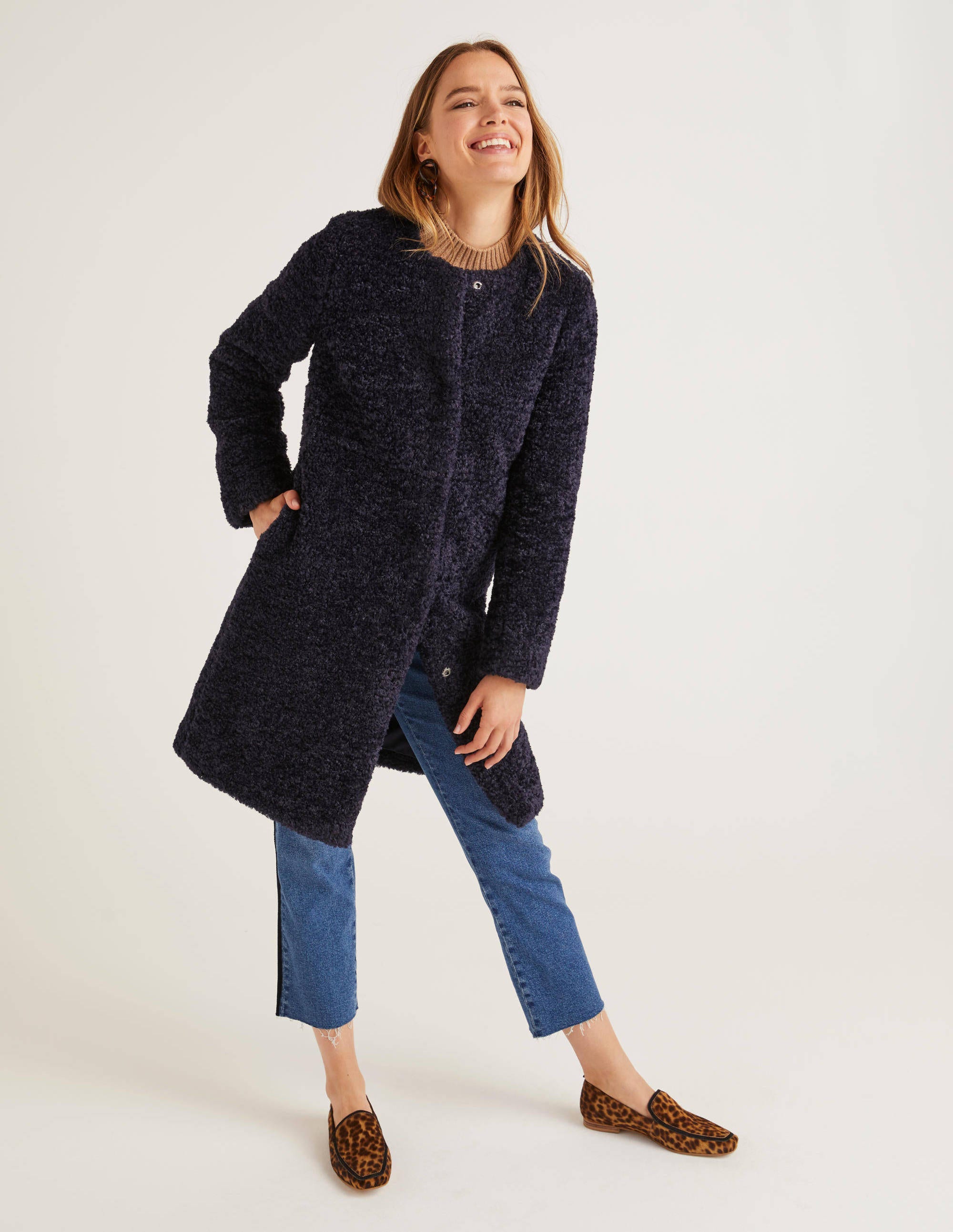 Ranfurly Teddy Coat Ruby Ring | Boden EU Ranfurly Teddy Coat Ruby Ring | Boden EU