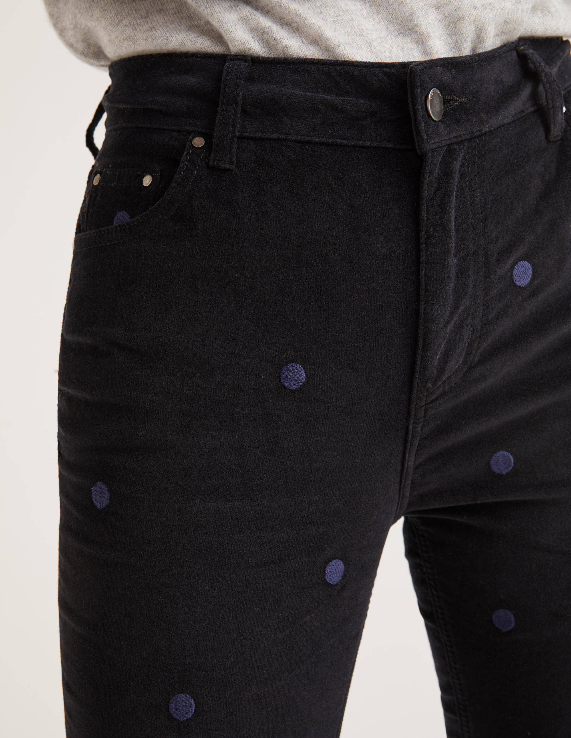 black velvet jeans