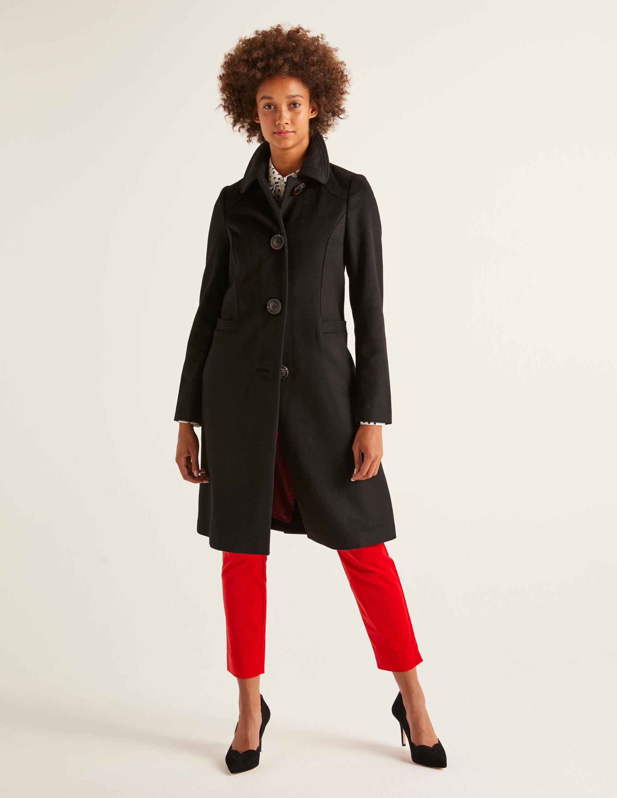 Boden black coat Outlet