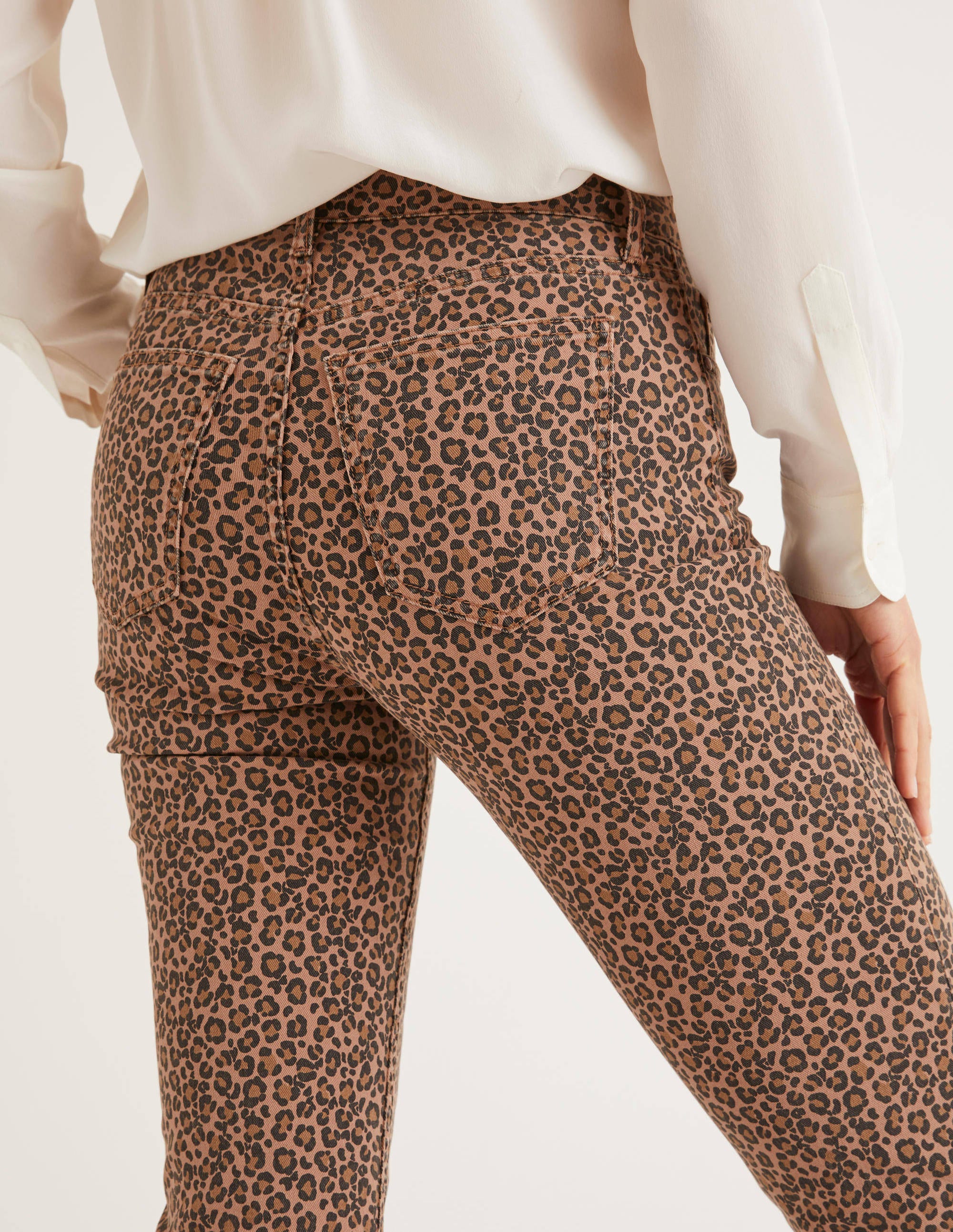 Printed Straight Jeans - Leopard | Boden UK