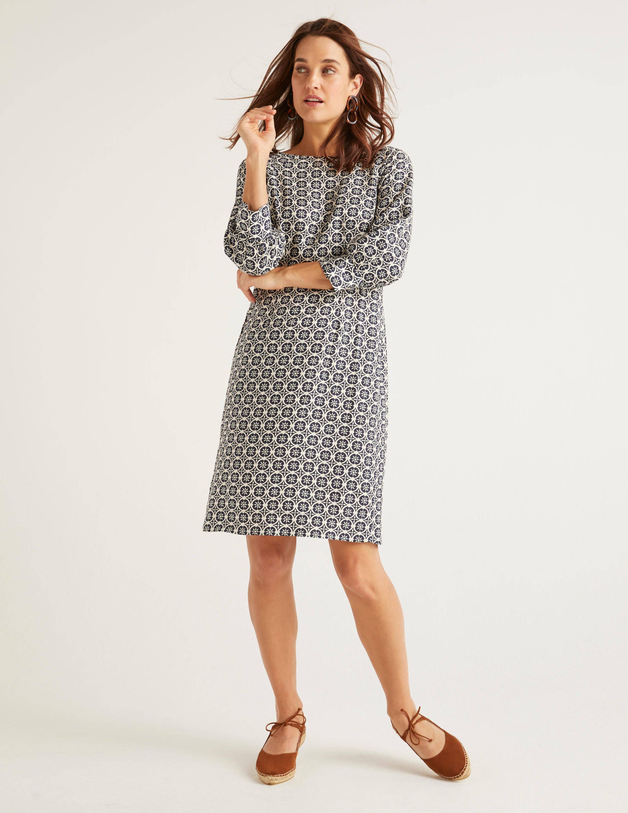 fitted linen dress